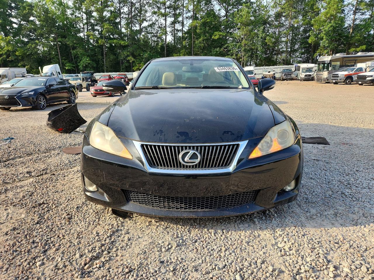 2010 Lexus Is 250 Base Black vin: JTHBF5C26A5116677