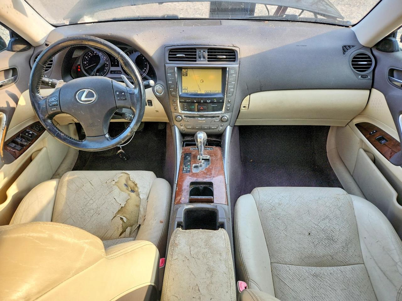 2010 Lexus Is 250 Base Black vin: JTHBF5C26A5116677