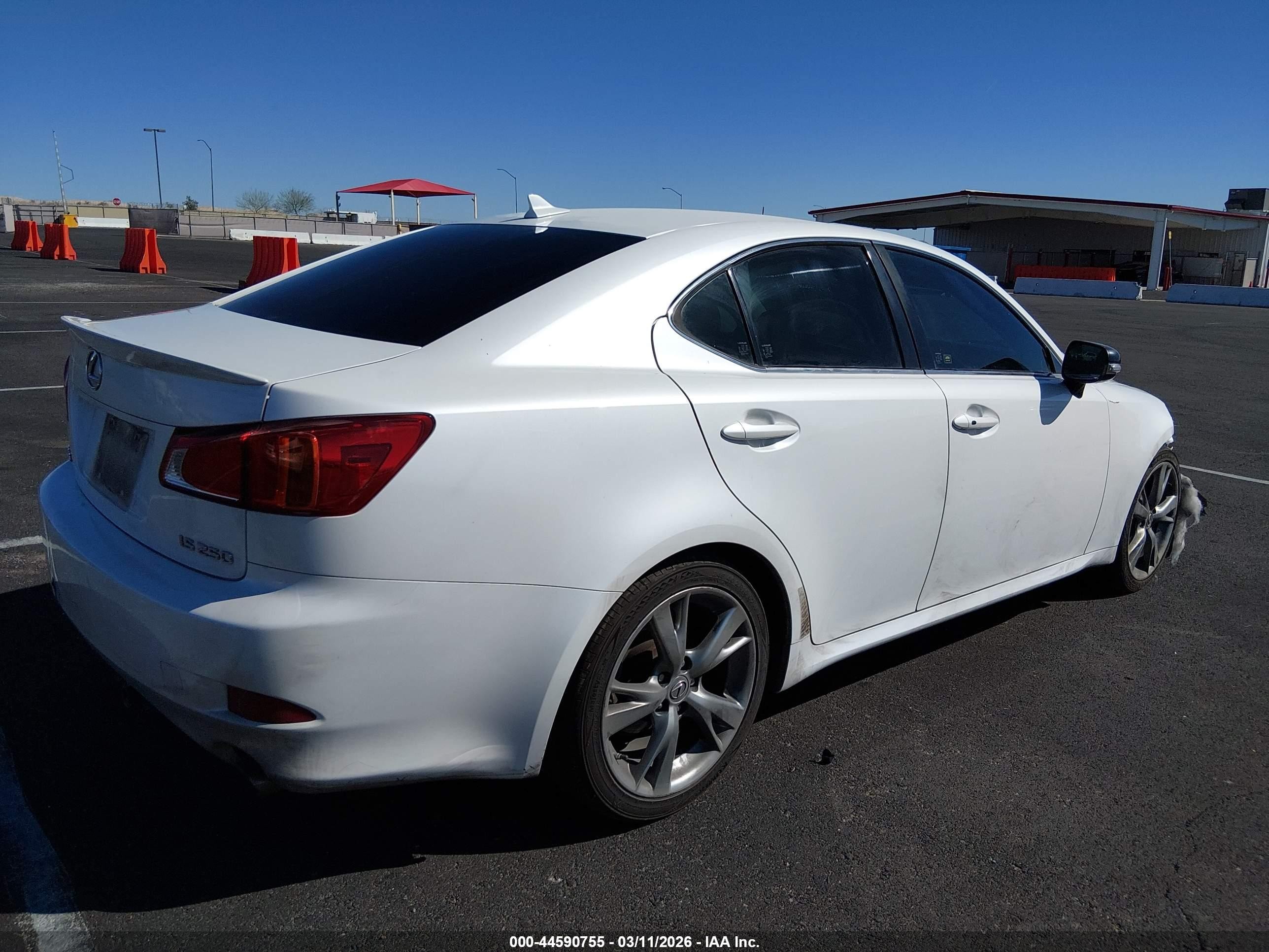 2010 Lexus Is 250   White vin: JTHBF5C26A5120230