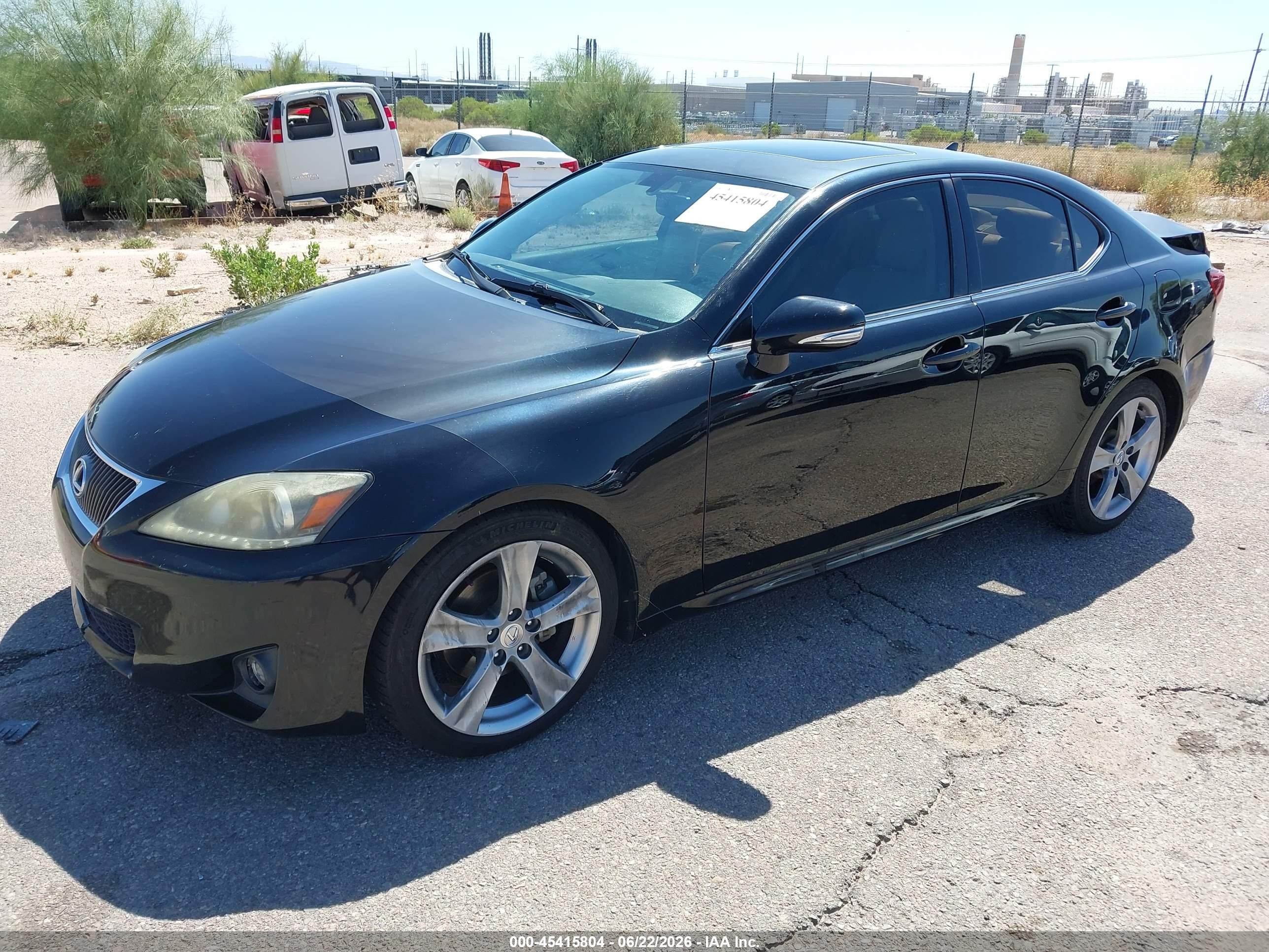 2012 Lexus Is 250   Black vin: JTHBF5C26C5162030