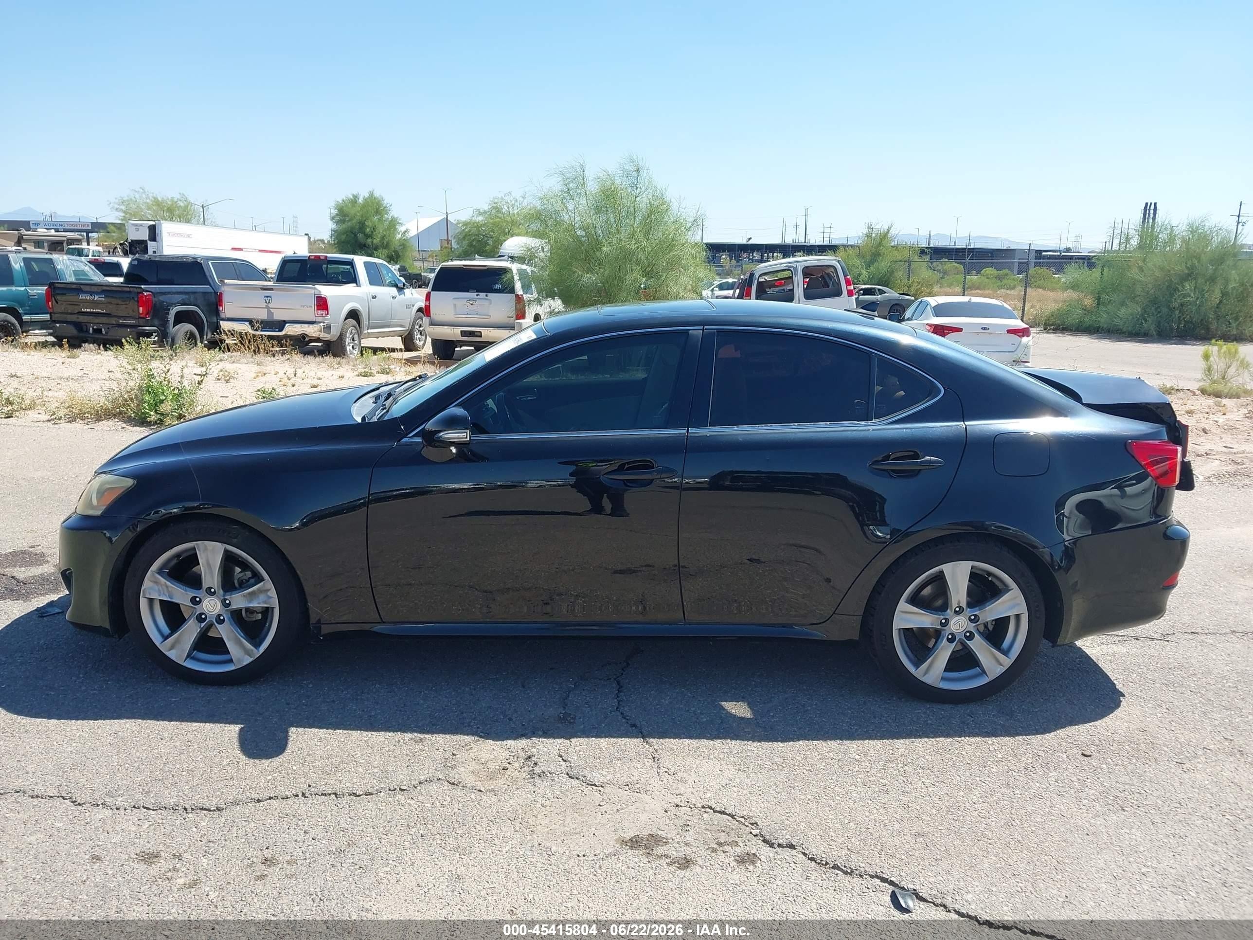 2012 Lexus Is 250   Black vin: JTHBF5C26C5162030