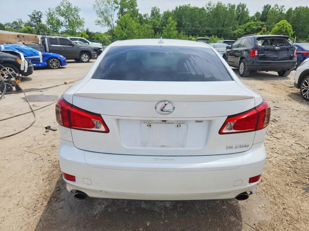 2012 Lexus Is 250 White vin: JTHBF5C26C5176378