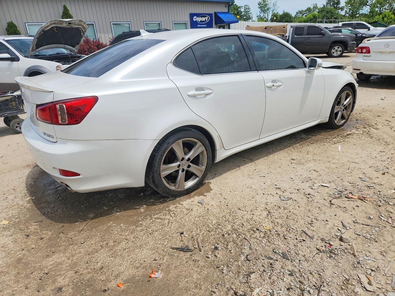 2012 Lexus Is 250 White vin: JTHBF5C26C5176378