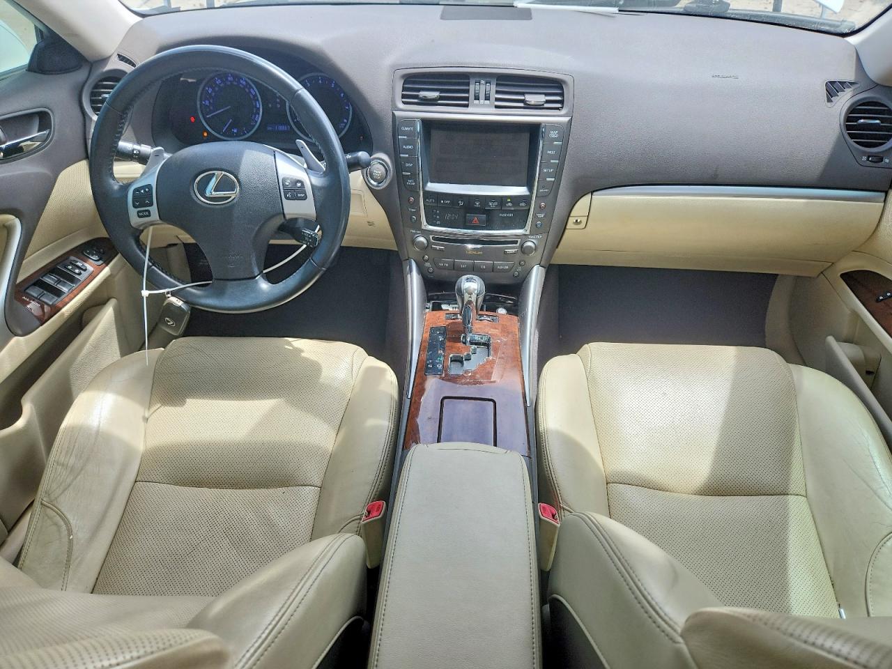 2012 Lexus Is 250 White vin: JTHBF5C26C5176378
