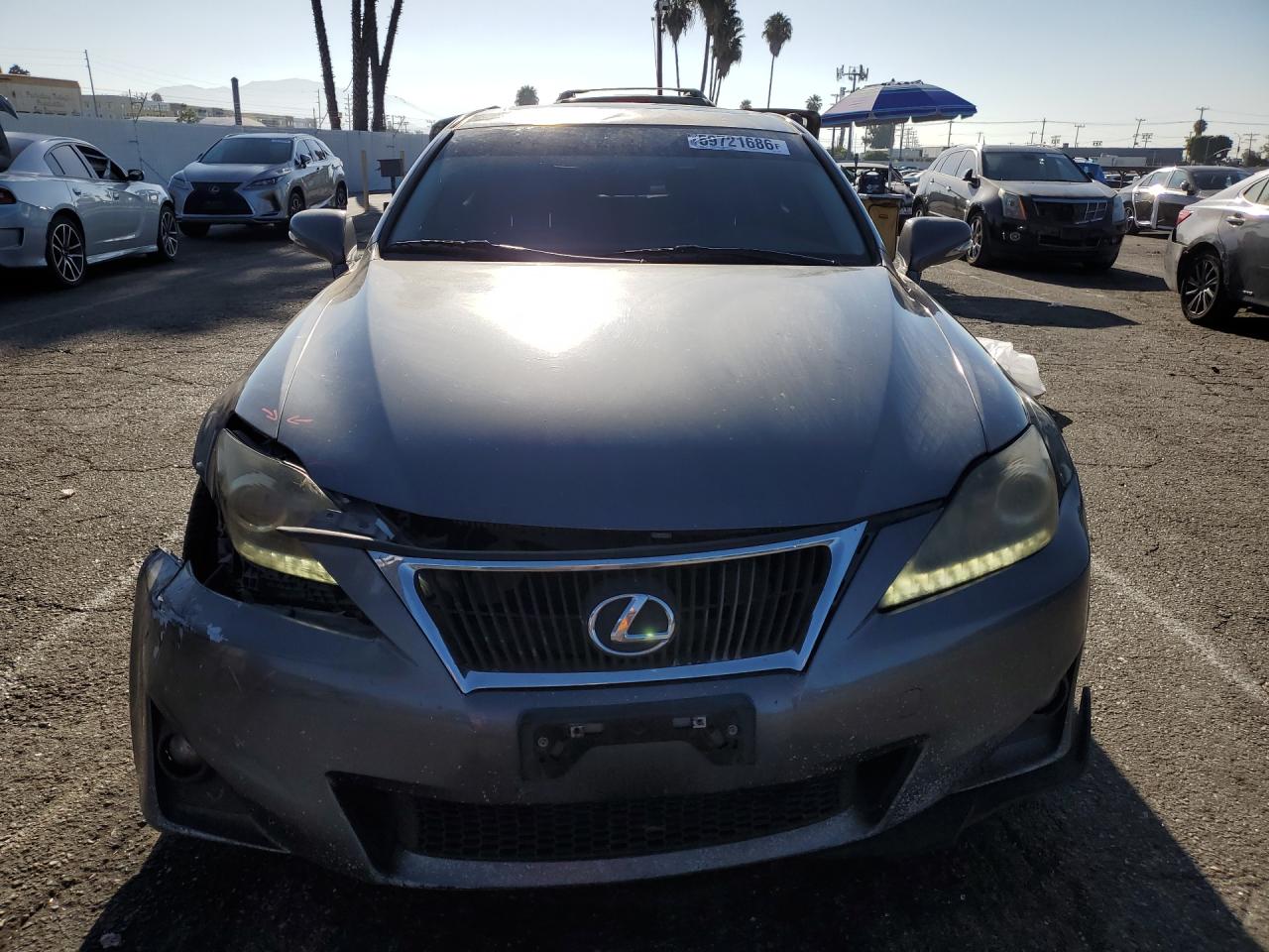 2012 Lexus Is 250 Gray vin: JTHBF5C26C5179023