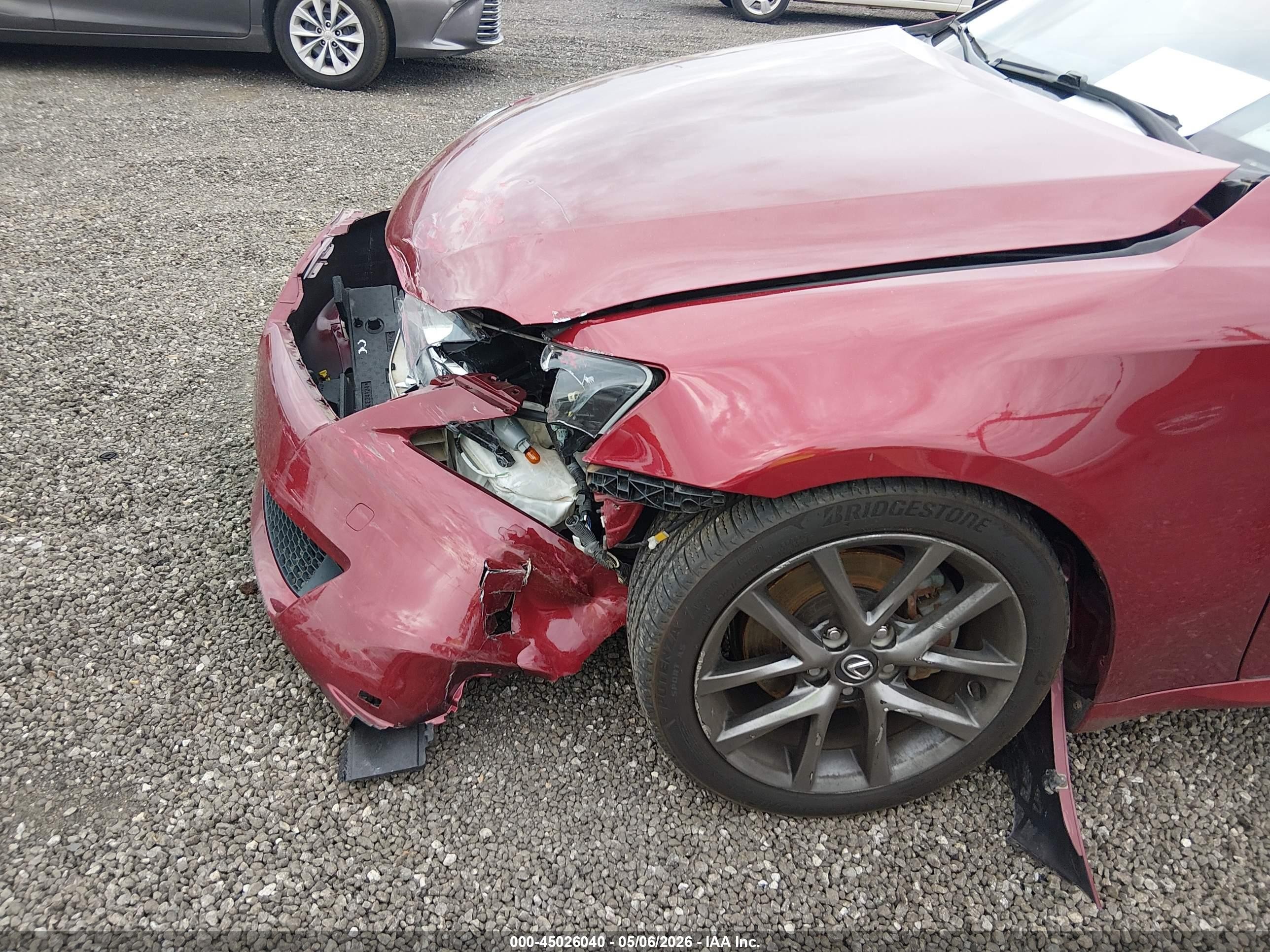 2013 Lexus Is 250 Red vin: JTHBF5C26D5187785