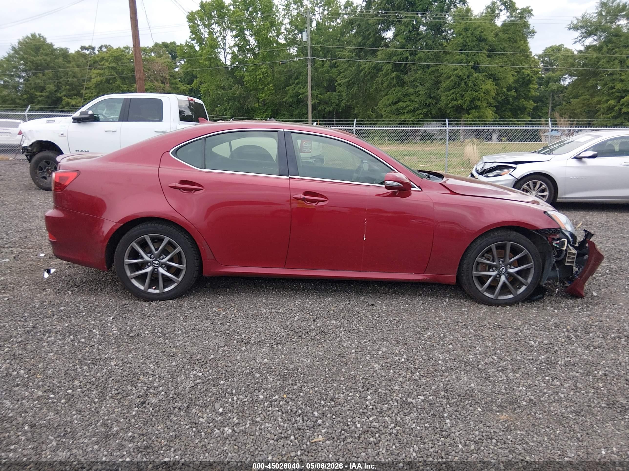 2013 Lexus Is 250 Red vin: JTHBF5C26D5187785