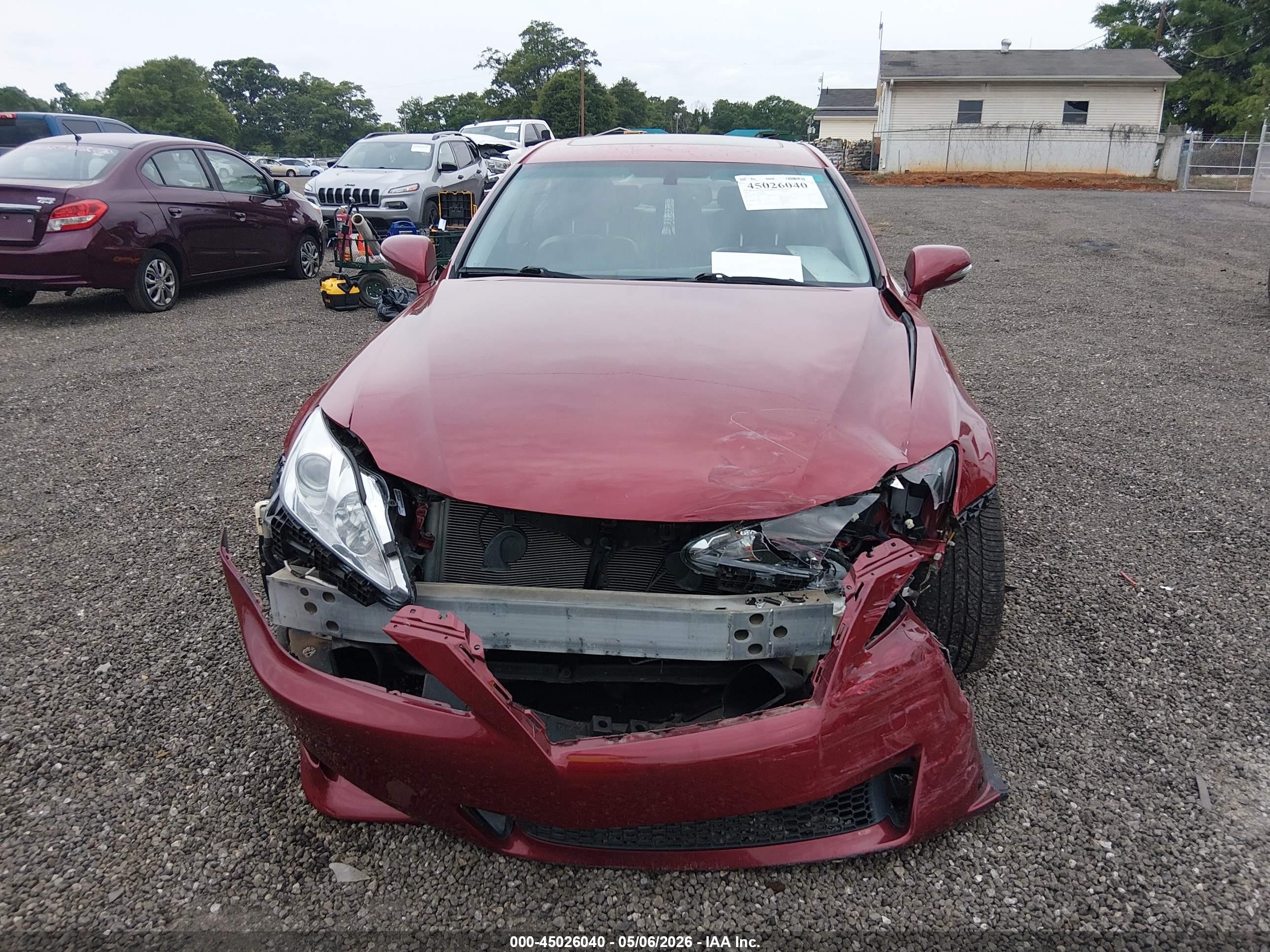 2013 Lexus Is 250 Red vin: JTHBF5C26D5187785