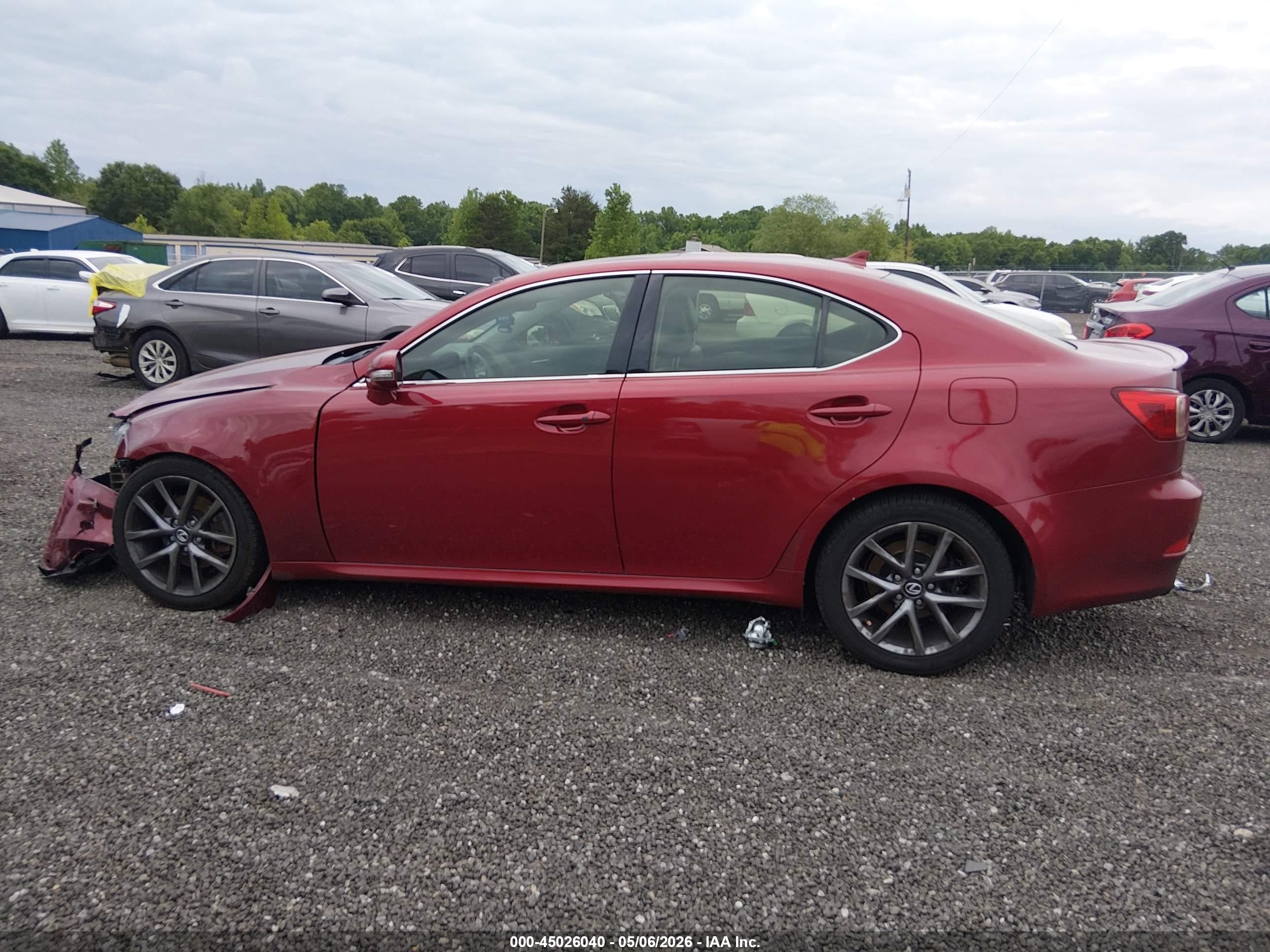 2013 Lexus Is 250 Red vin: JTHBF5C26D5187785