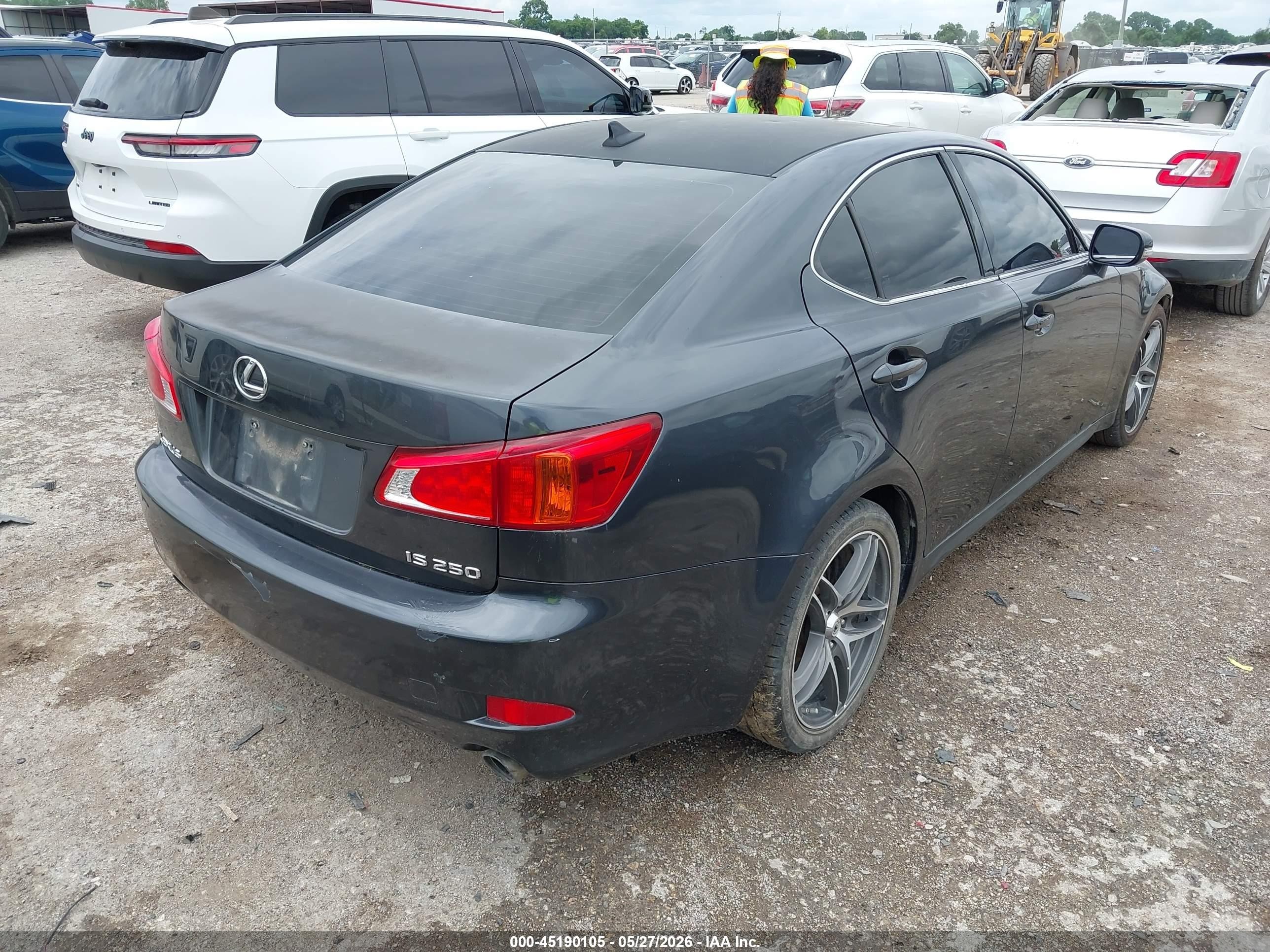 2010 Lexus Is 250   Серый vin: JTHBF5C27A5124593