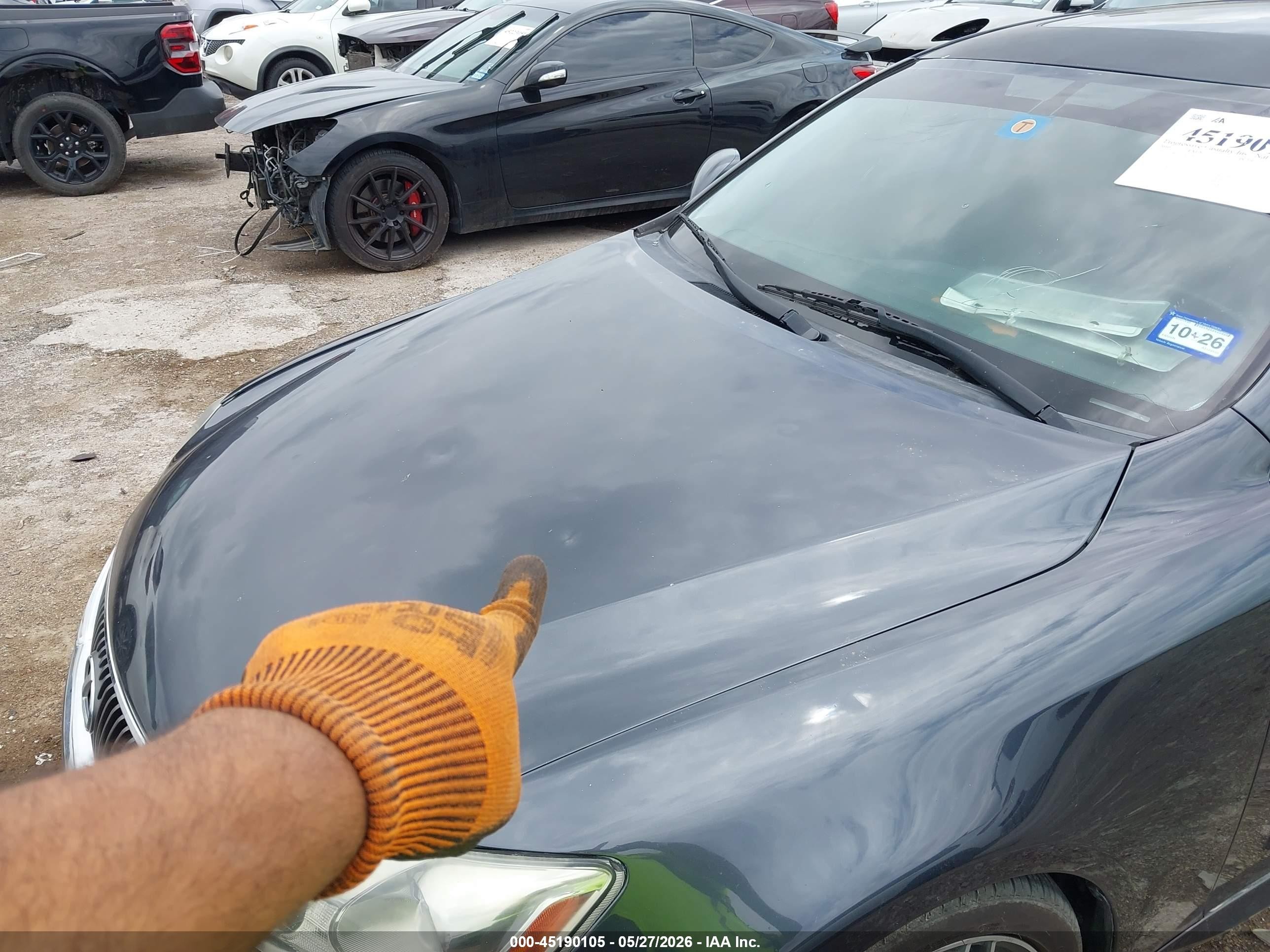 2010 Lexus Is 250   Серый vin: JTHBF5C27A5124593