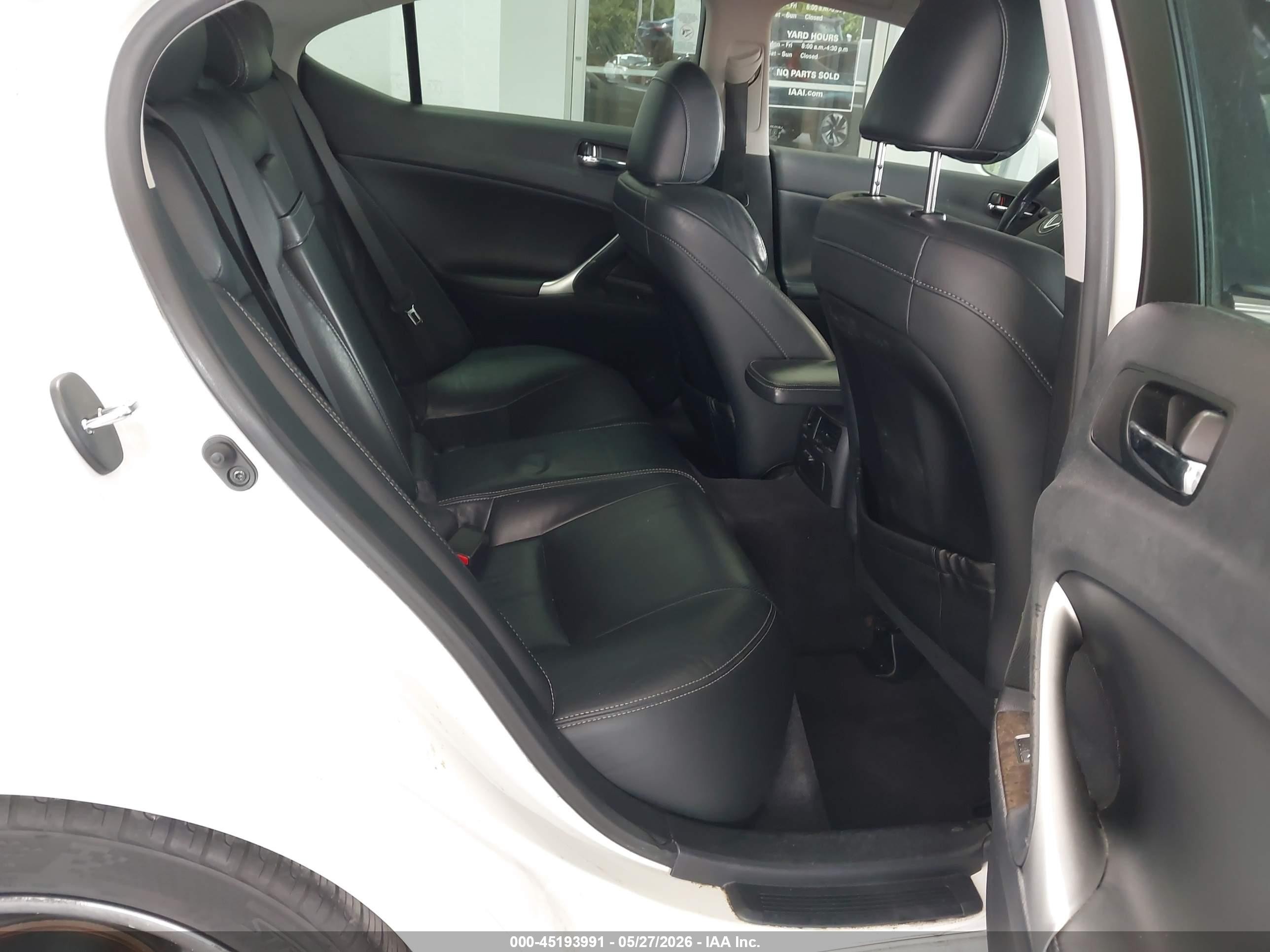 2010 Lexus Is 250   White vin: JTHBF5C27A5128143