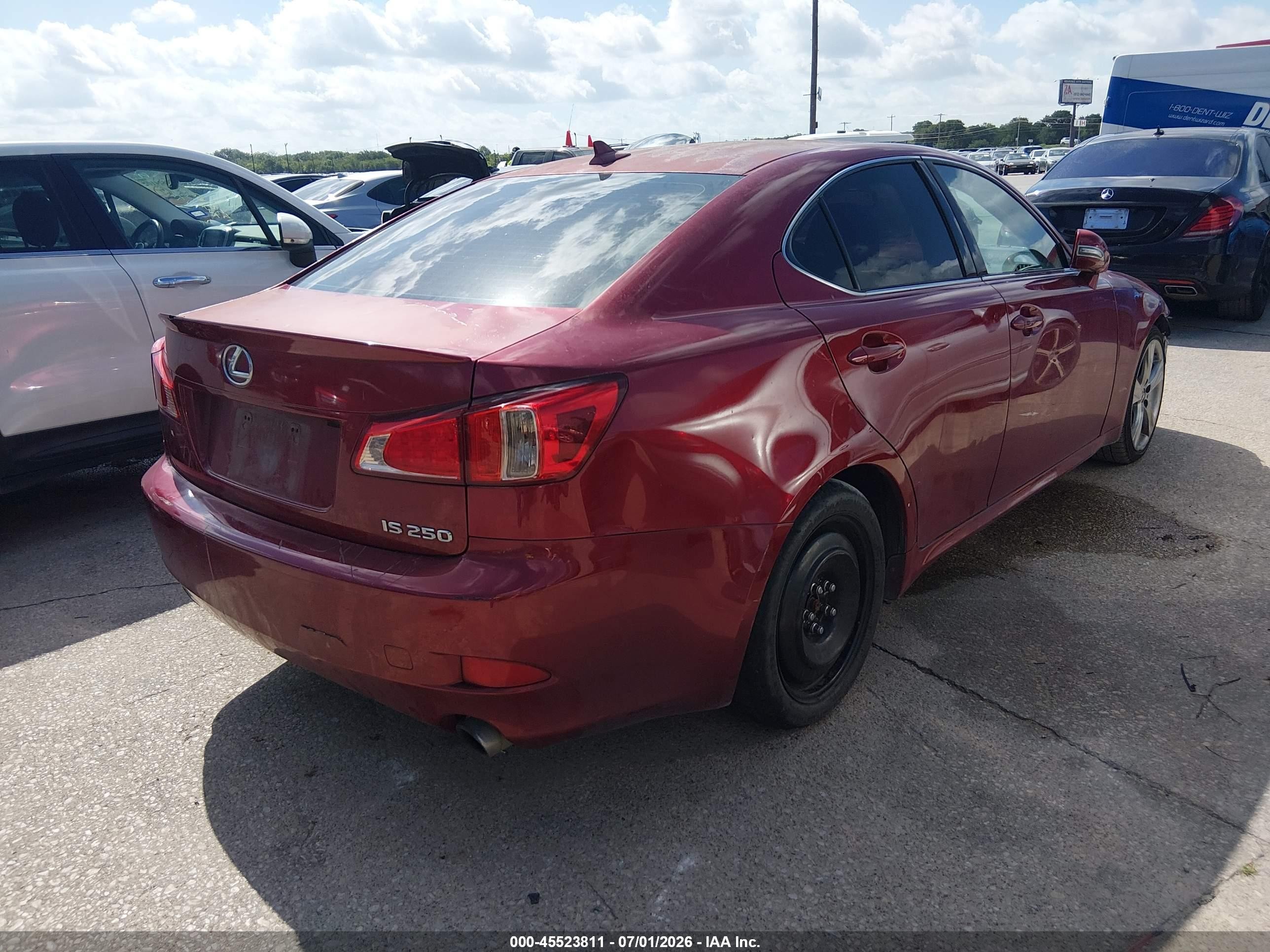 2012 Lexus Is 250   Red vin: JTHBF5C27C5183937