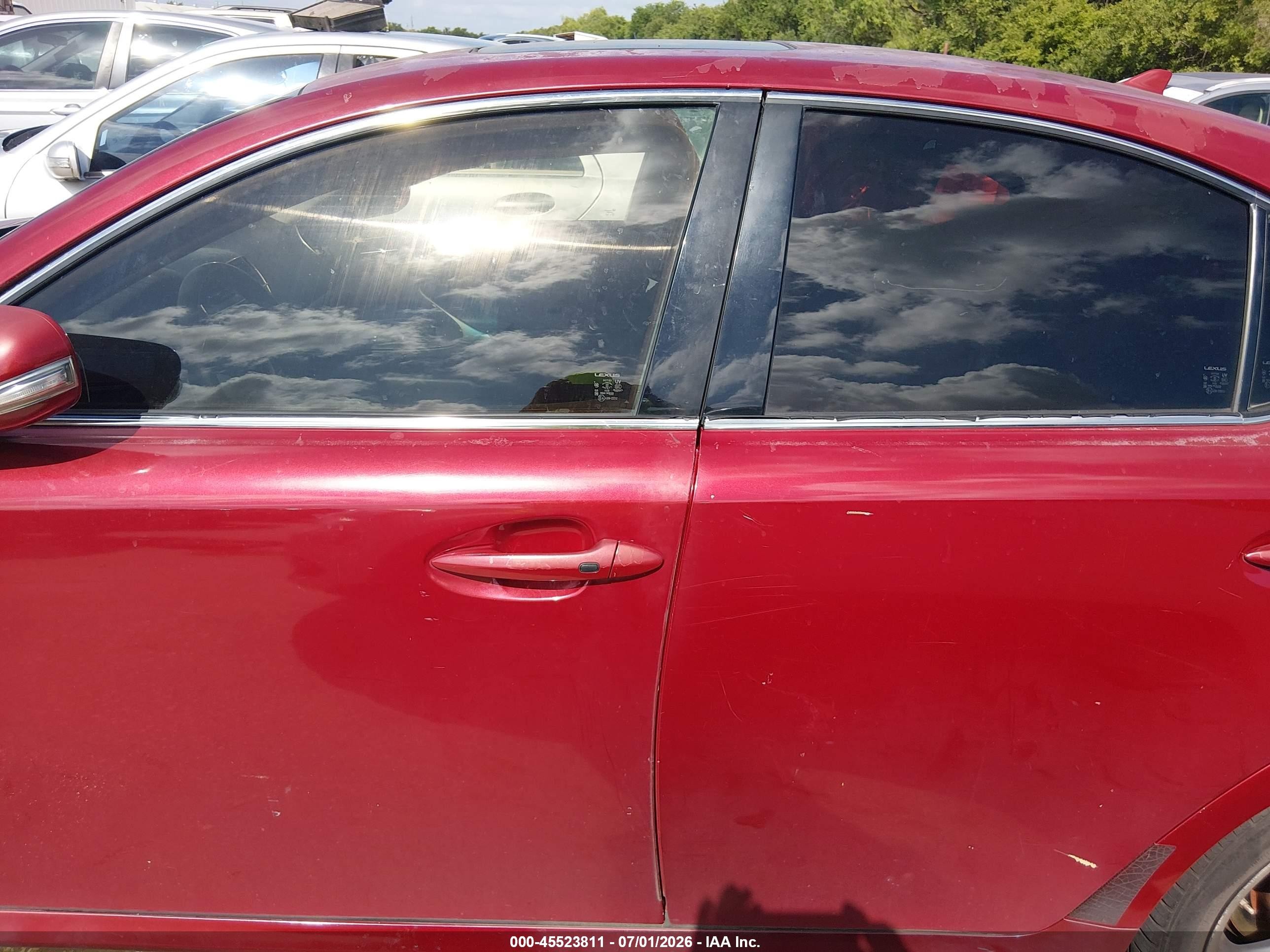 2012 Lexus Is 250   Red vin: JTHBF5C27C5183937