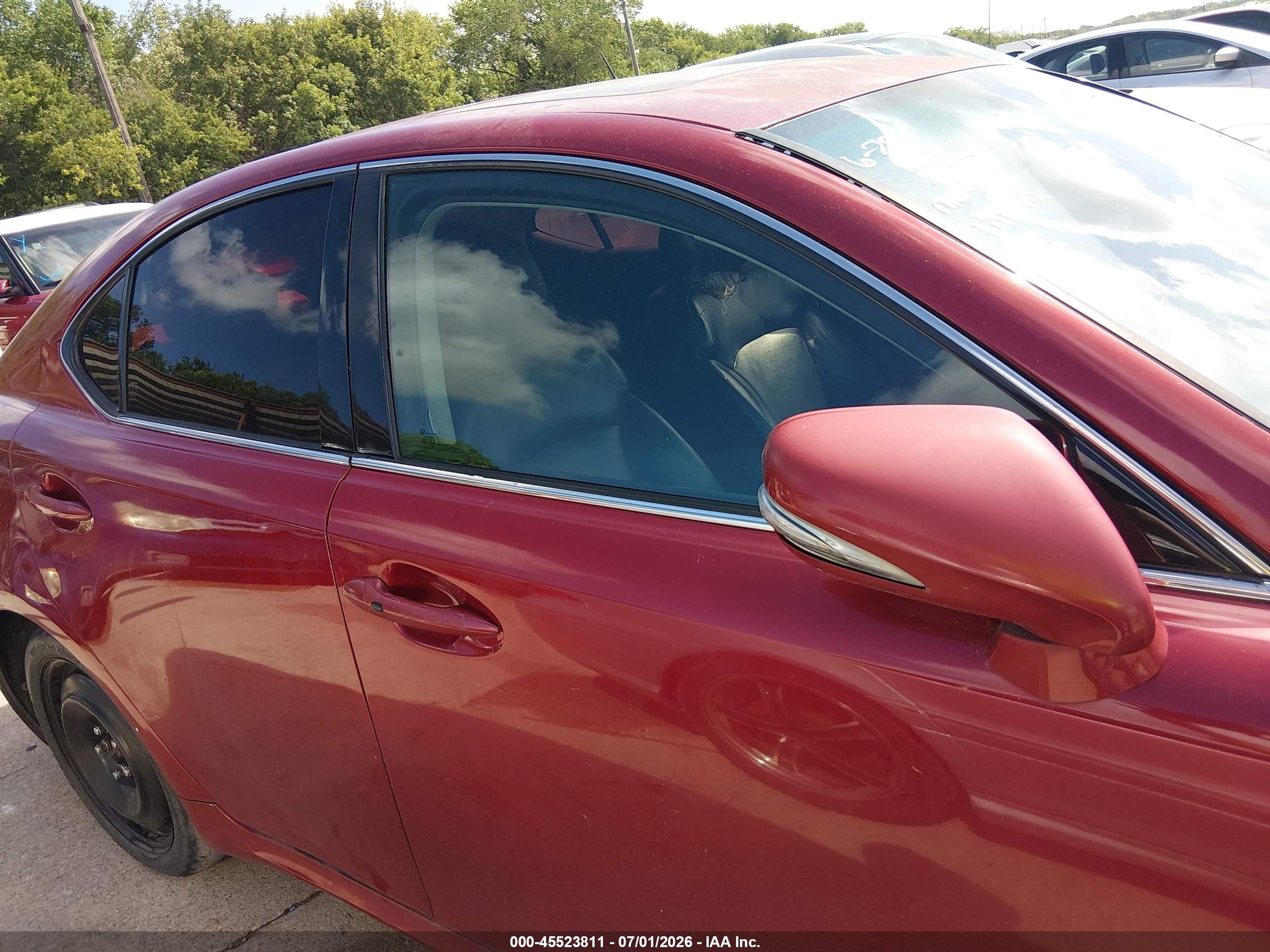 2012 Lexus Is 250   Red vin: JTHBF5C27C5183937