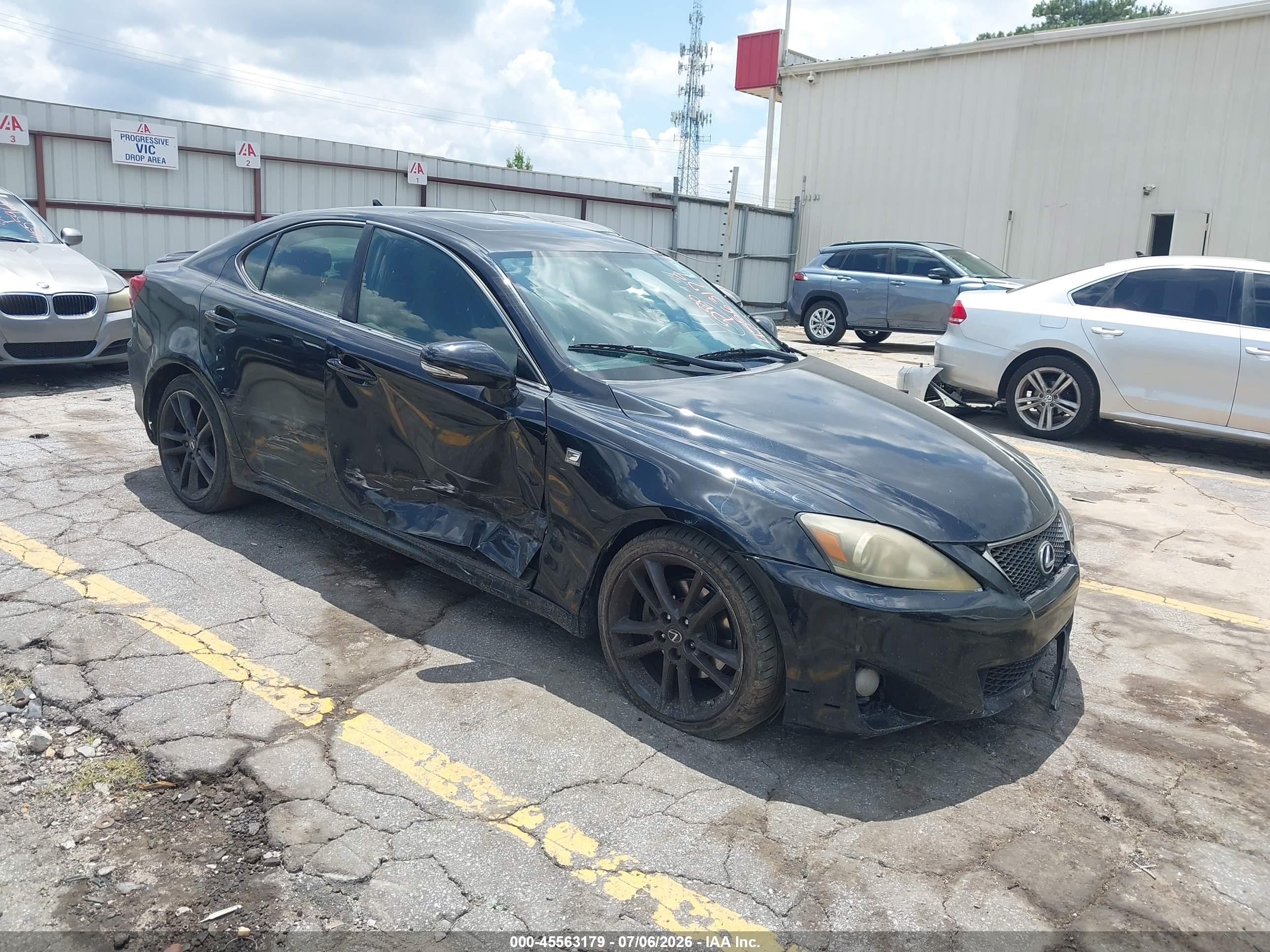 2013 Lexus Is 250 Black vin: JTHBF5C27D5185270