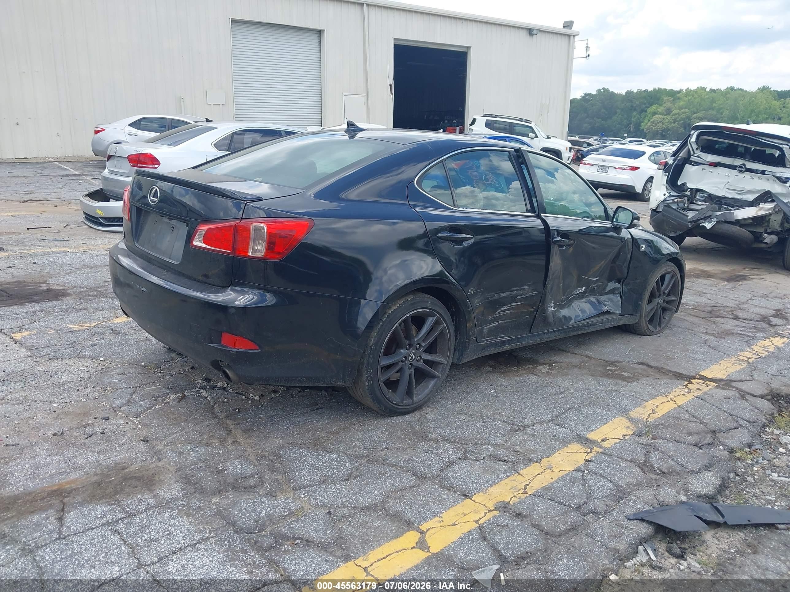 2013 Lexus Is 250 Black vin: JTHBF5C27D5185270