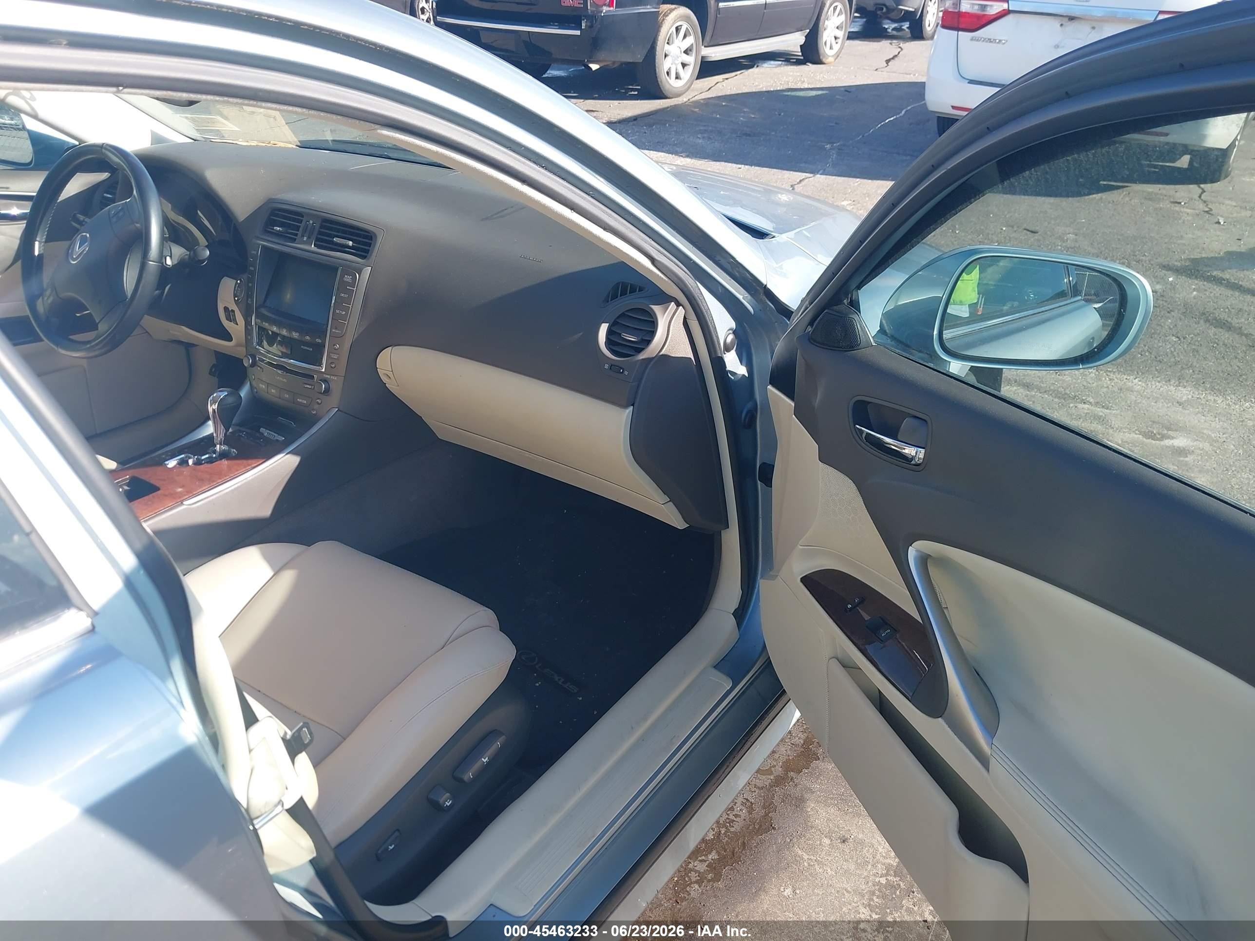 2010 Lexus Is 250   Blue vin: JTHBF5C28A2094716