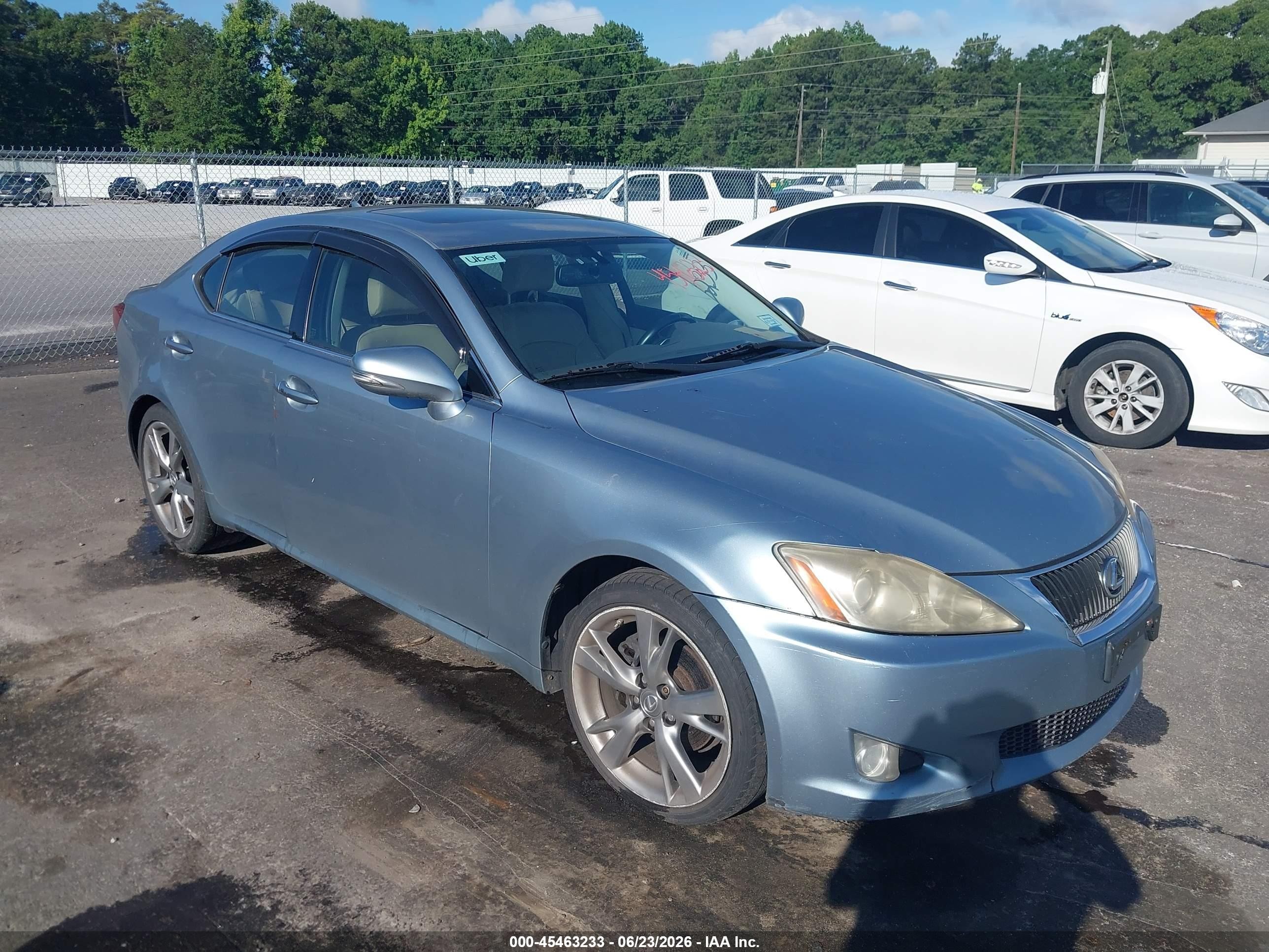 2010 Lexus Is 250   Blue vin: JTHBF5C28A2094716