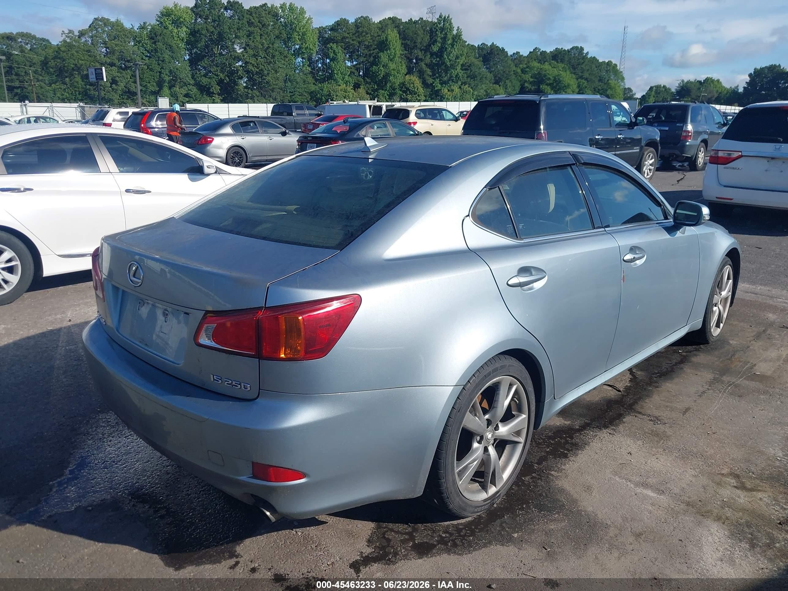 2010 Lexus Is 250   Blue vin: JTHBF5C28A2094716