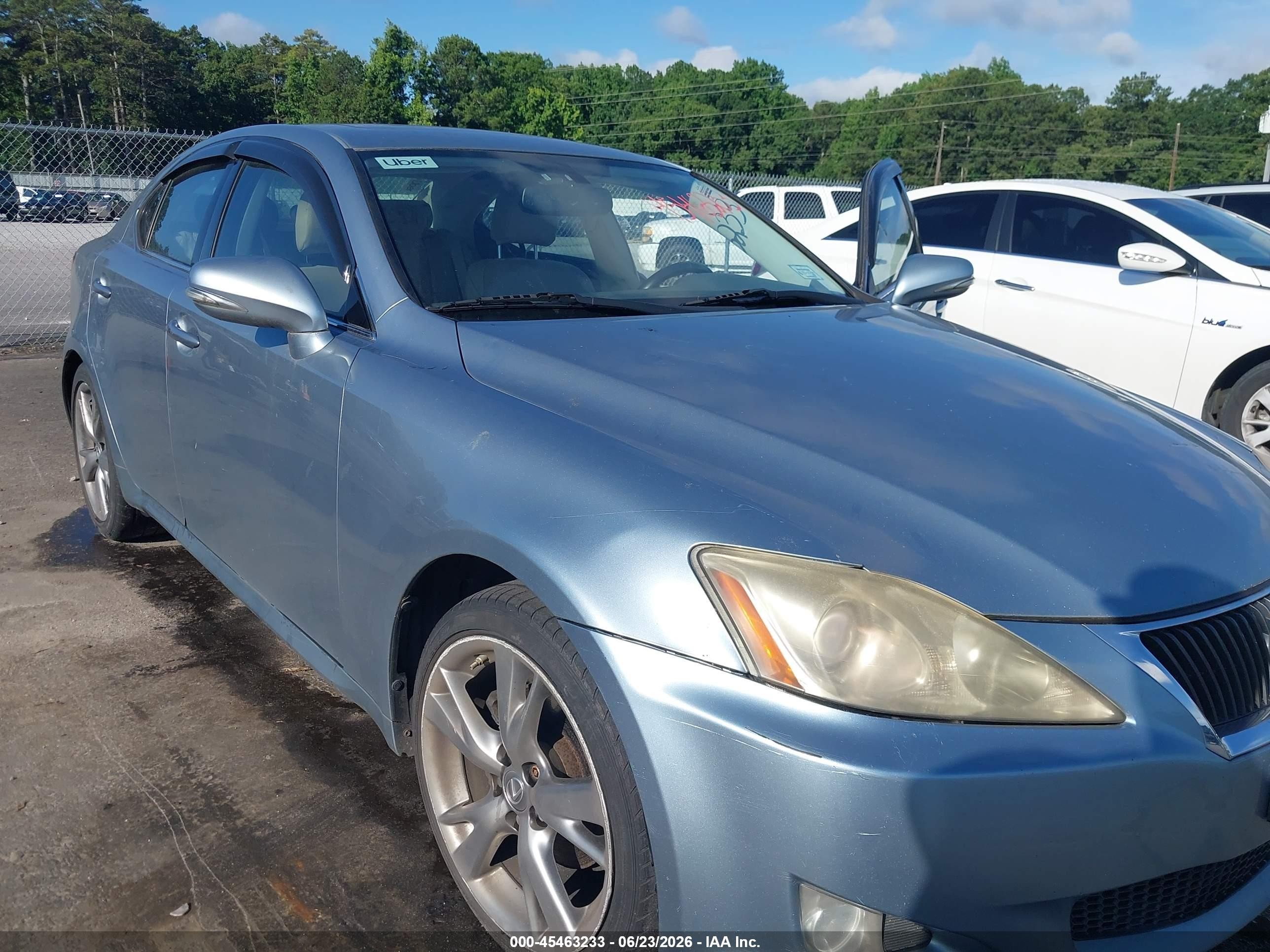 2010 Lexus Is 250   Blue vin: JTHBF5C28A2094716