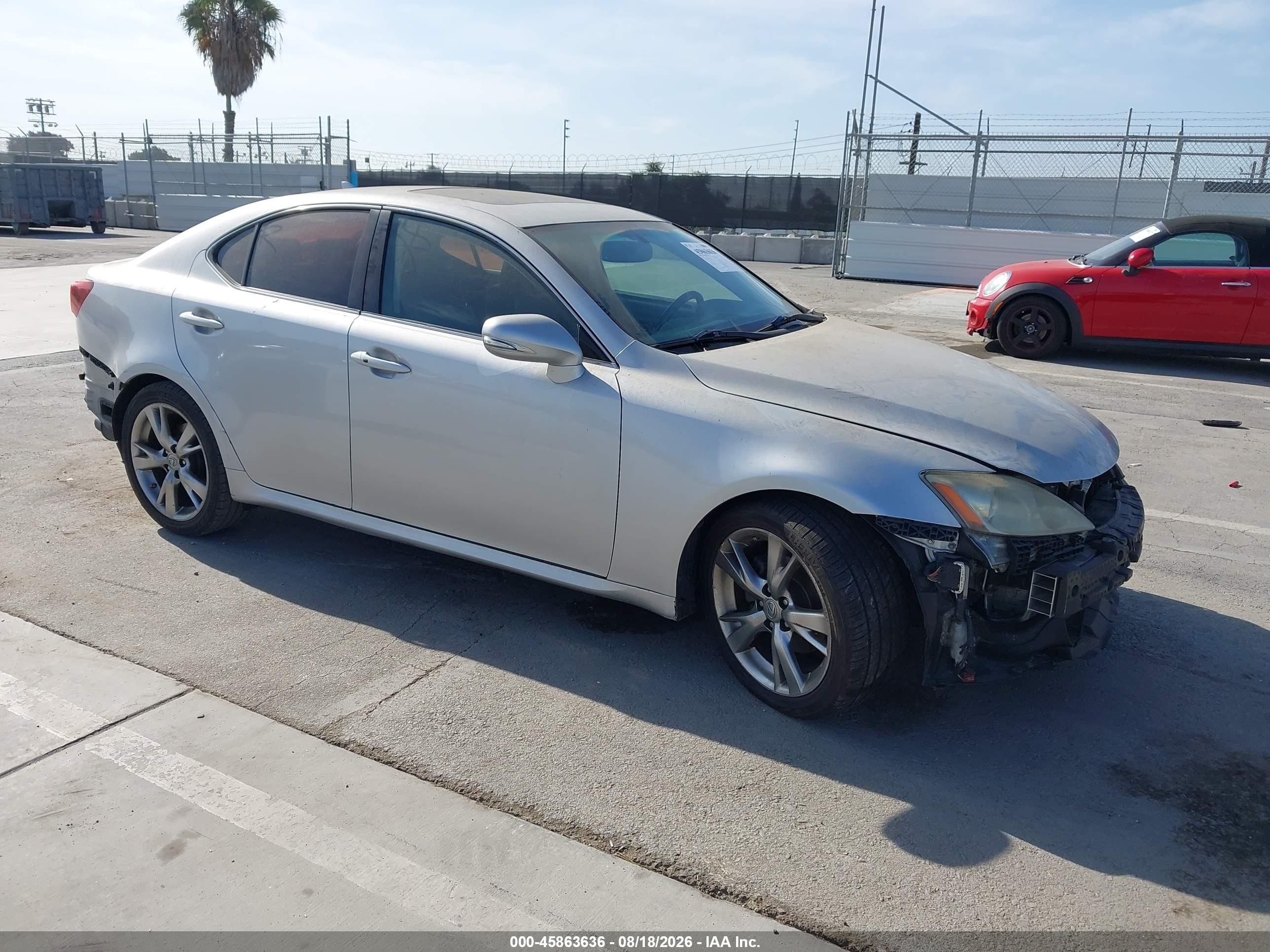 2010 Lexus Is 250   Silver vin: JTHBF5C28A2098345