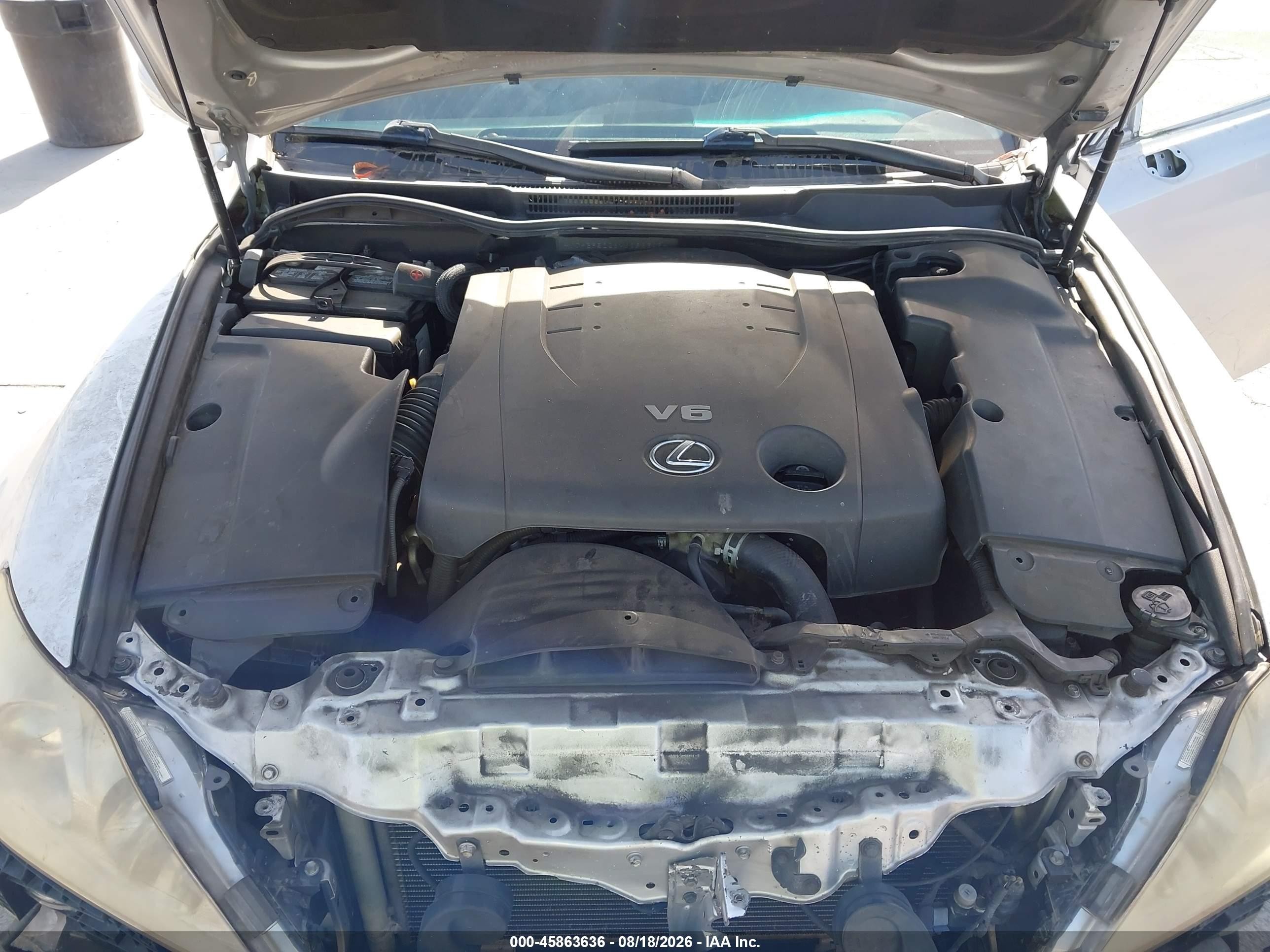 2010 Lexus Is 250   Silver vin: JTHBF5C28A2098345