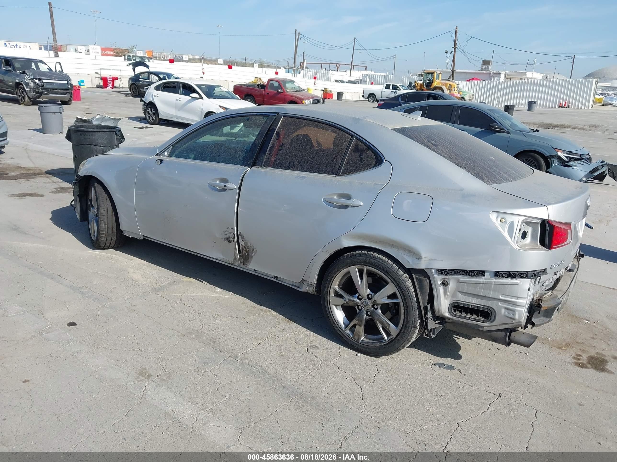 2010 Lexus Is 250   Silver vin: JTHBF5C28A2098345