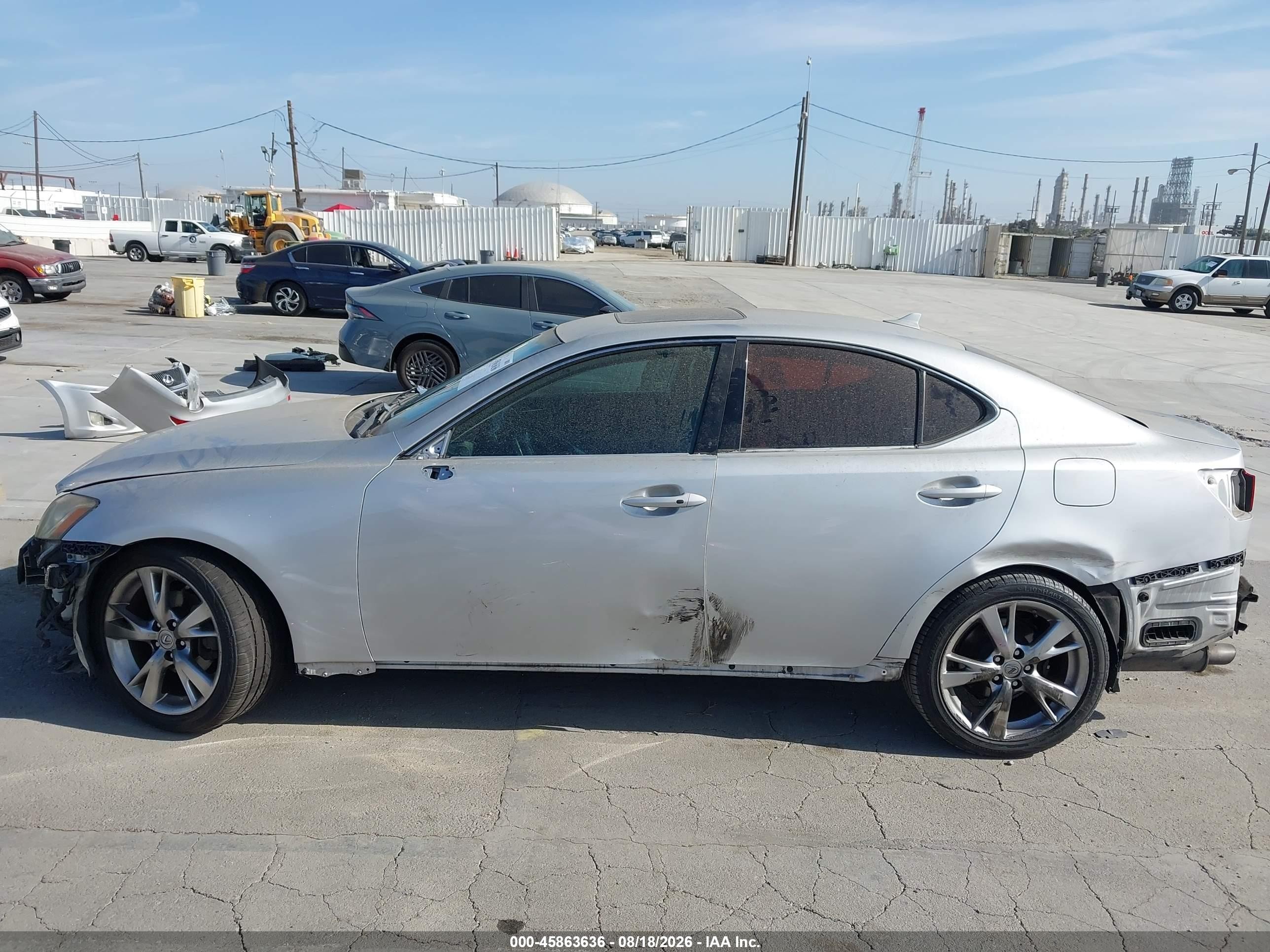 2010 Lexus Is 250   Silver vin: JTHBF5C28A2098345