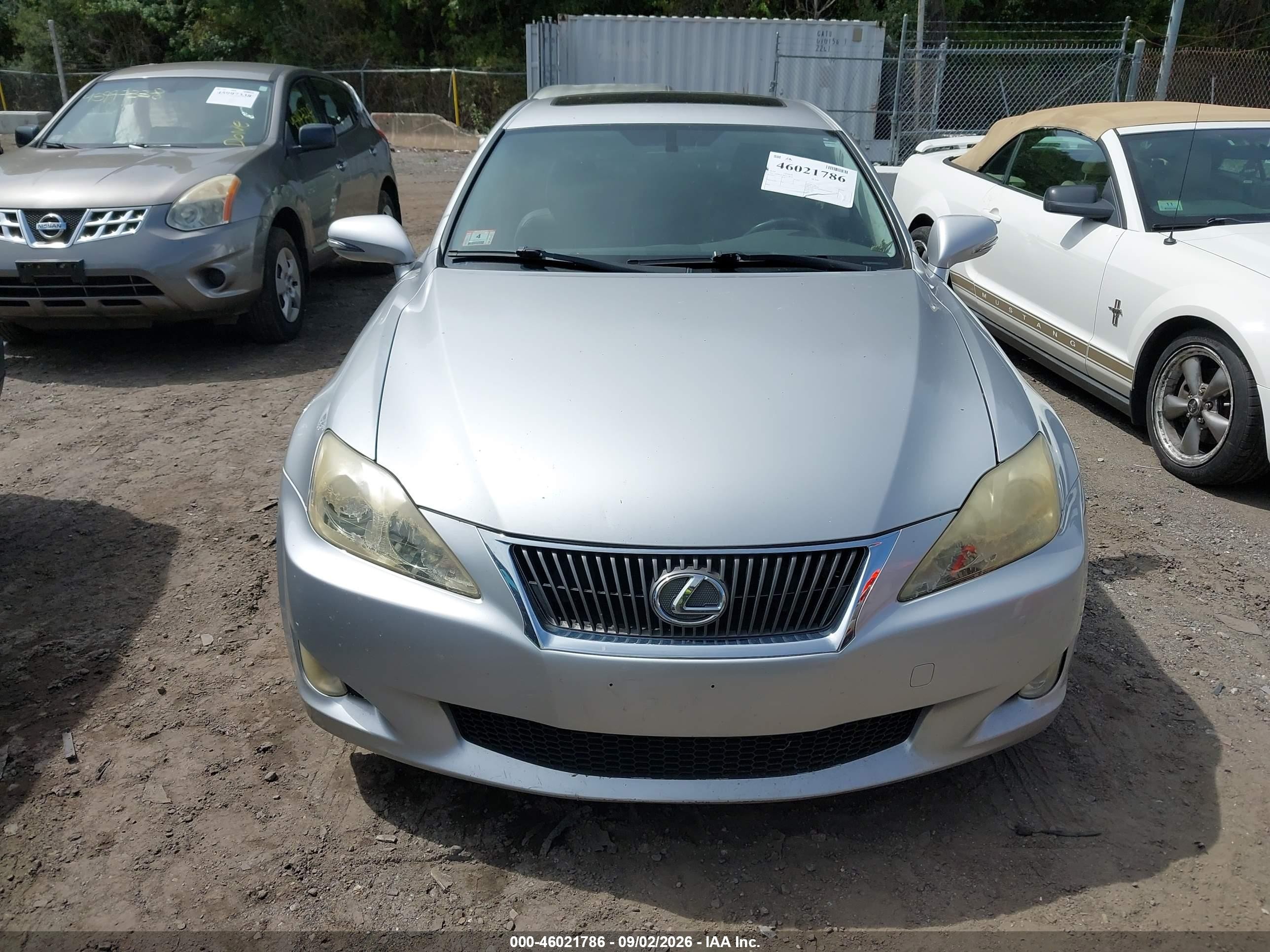2010 Lexus Is 250   Silver vin: JTHBF5C28A5118141