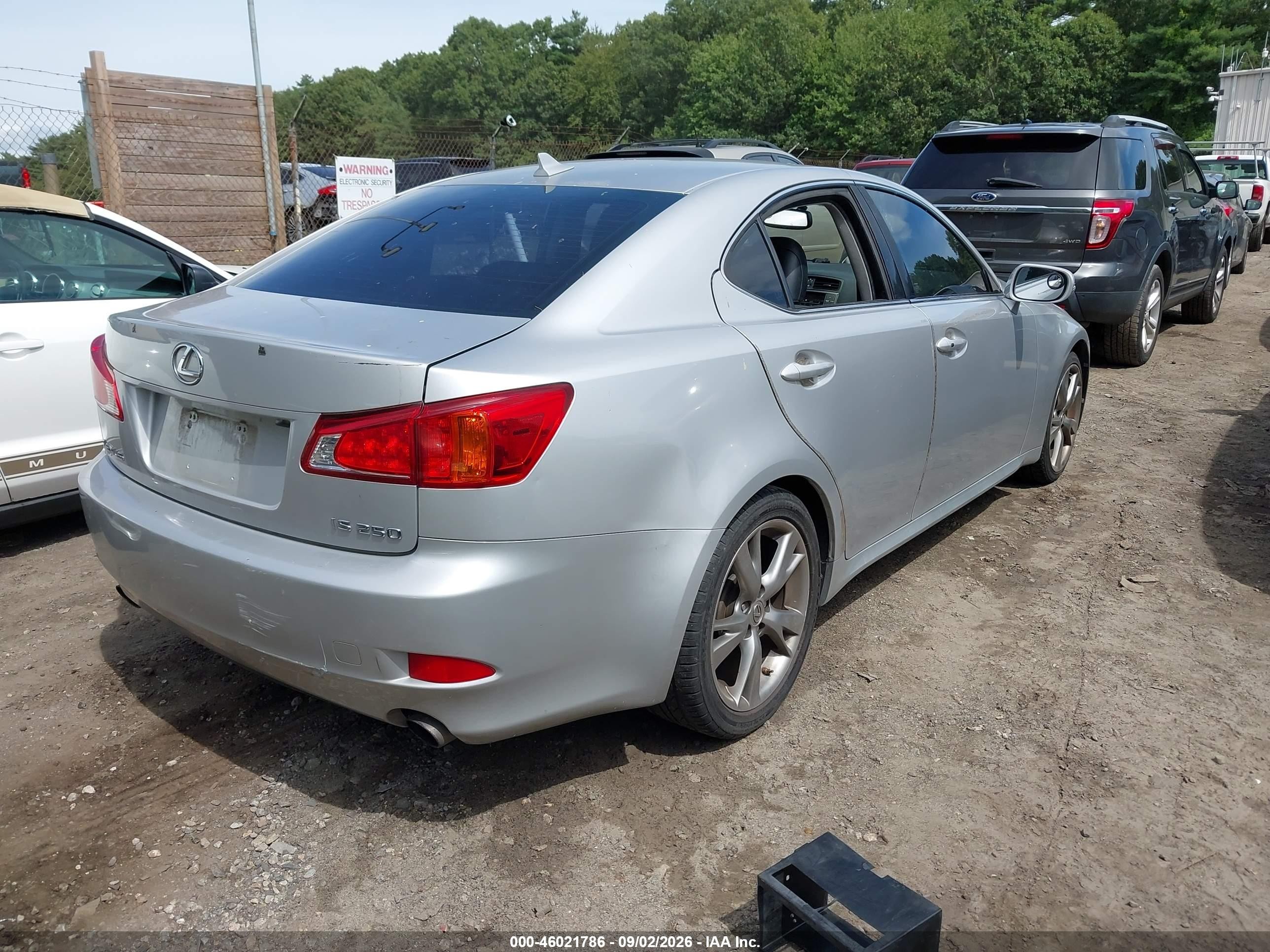 2010 Lexus Is 250   Silver vin: JTHBF5C28A5118141