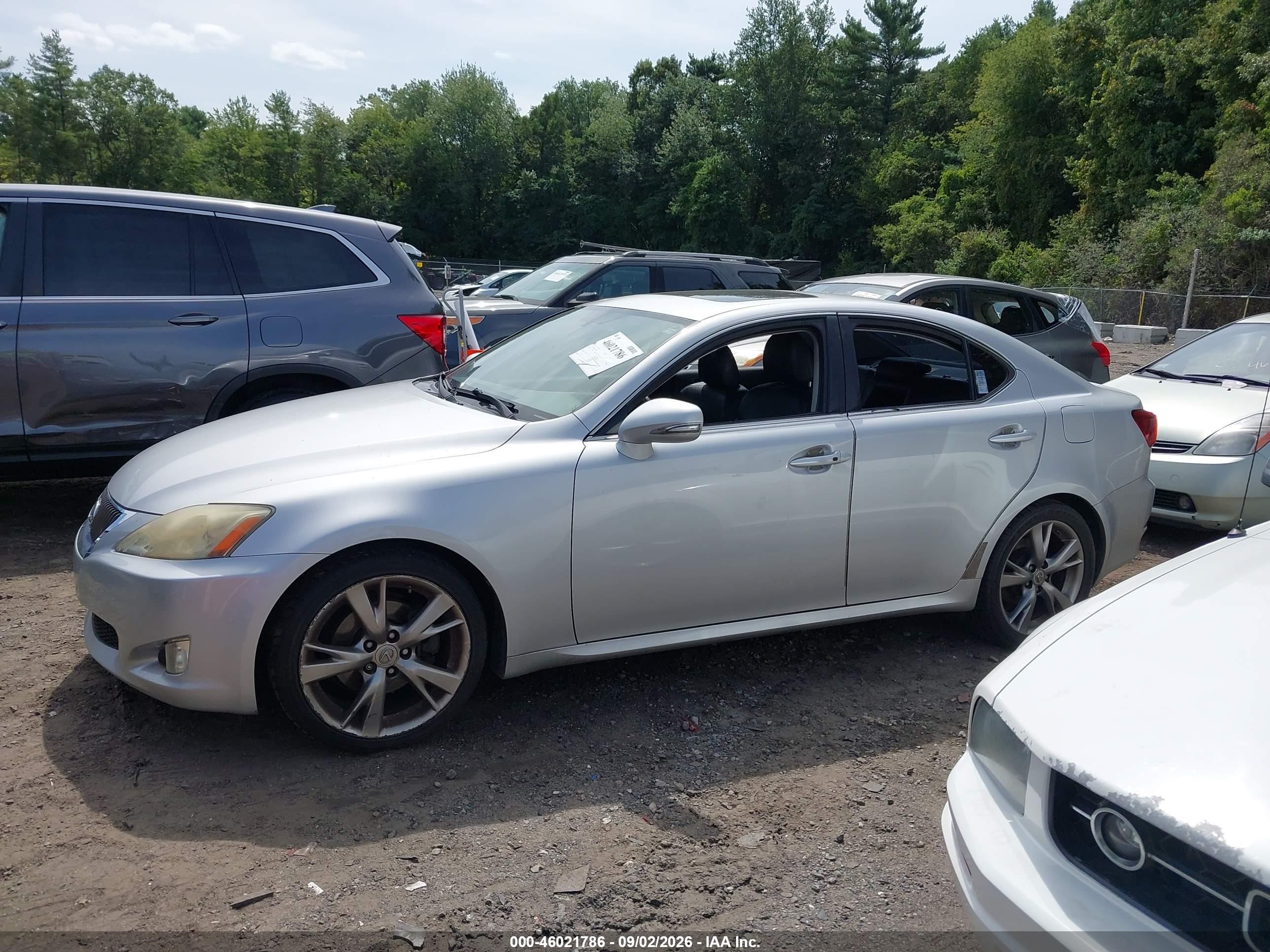 2010 Lexus Is 250   Silver vin: JTHBF5C28A5118141