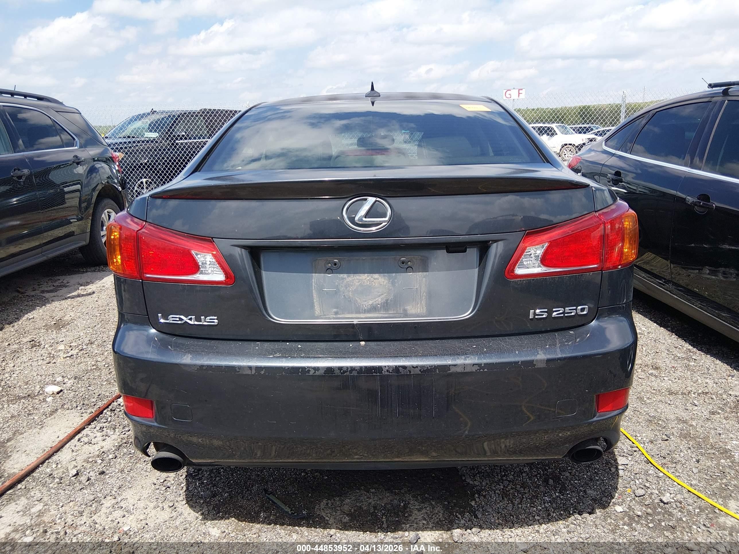 2010 Lexus Is 250   Gray vin: JTHBF5C28A5120035
