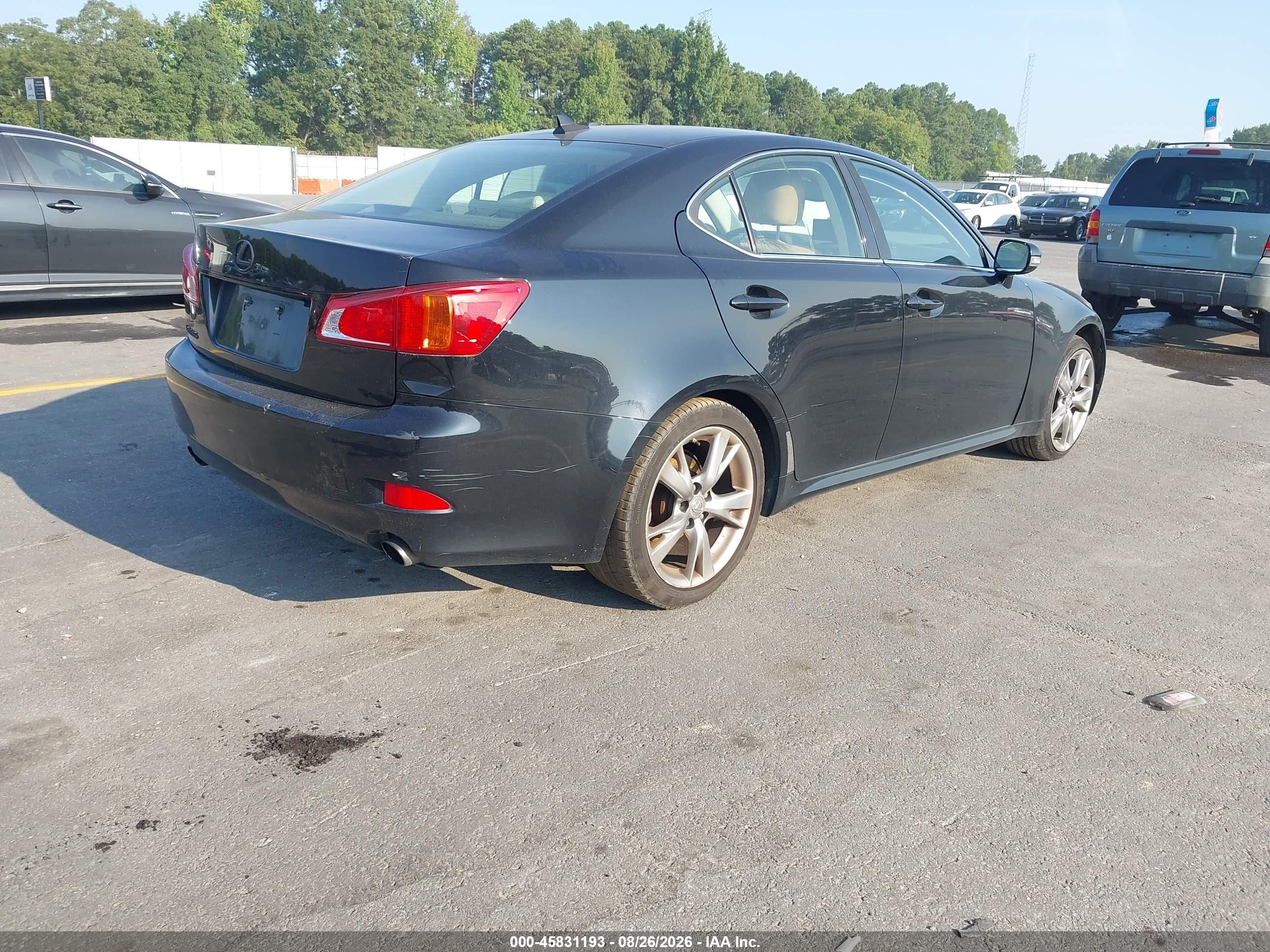 2010 Lexus Is 250 Черный vin: JTHBF5C28A5122707