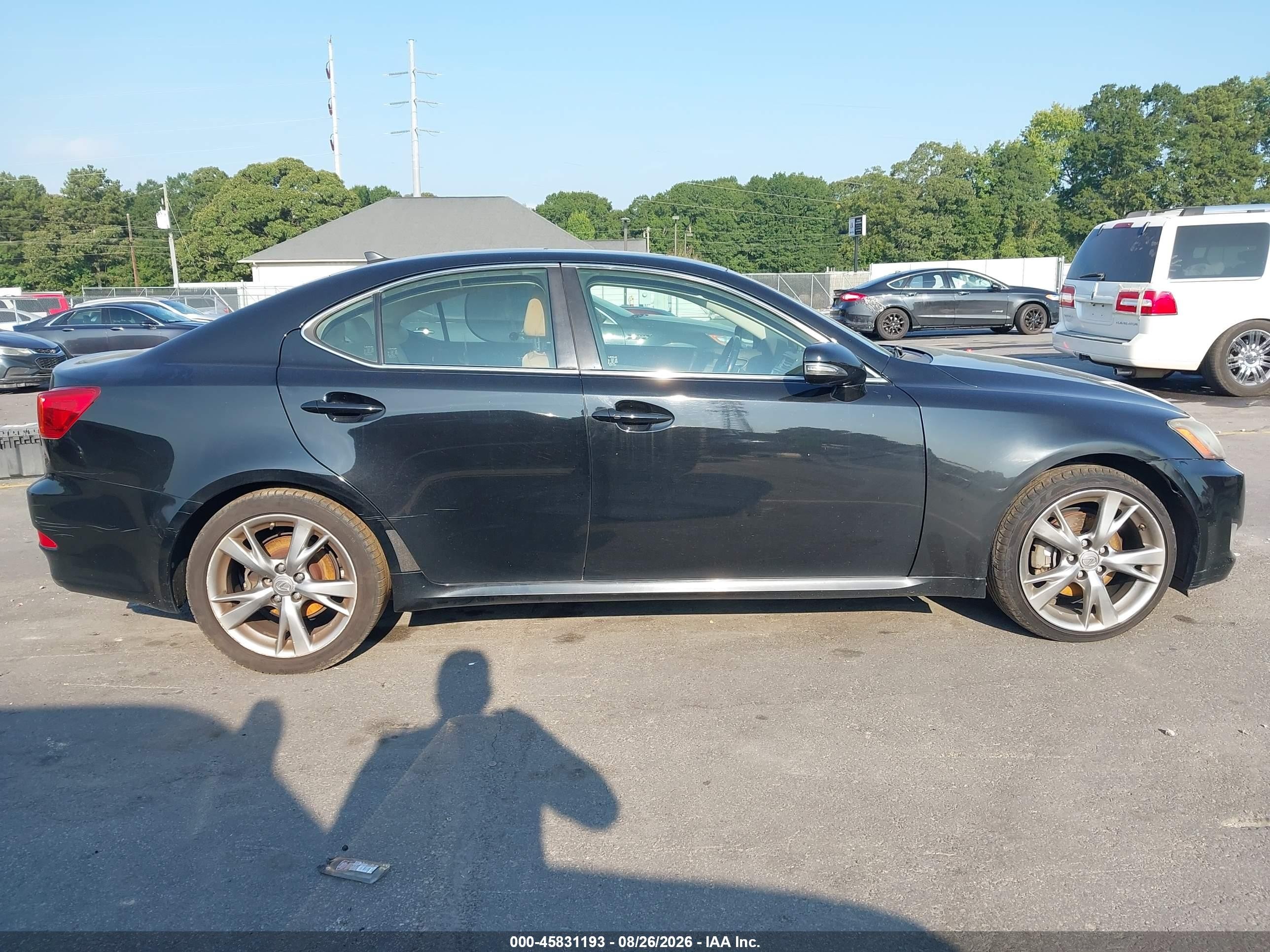 2010 Lexus Is 250 Черный vin: JTHBF5C28A5122707