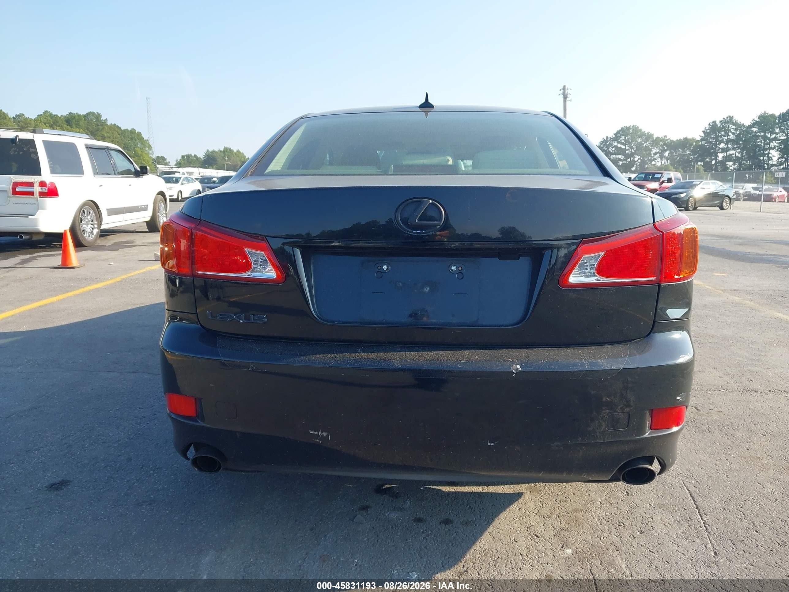 2010 Lexus Is 250 Черный vin: JTHBF5C28A5122707
