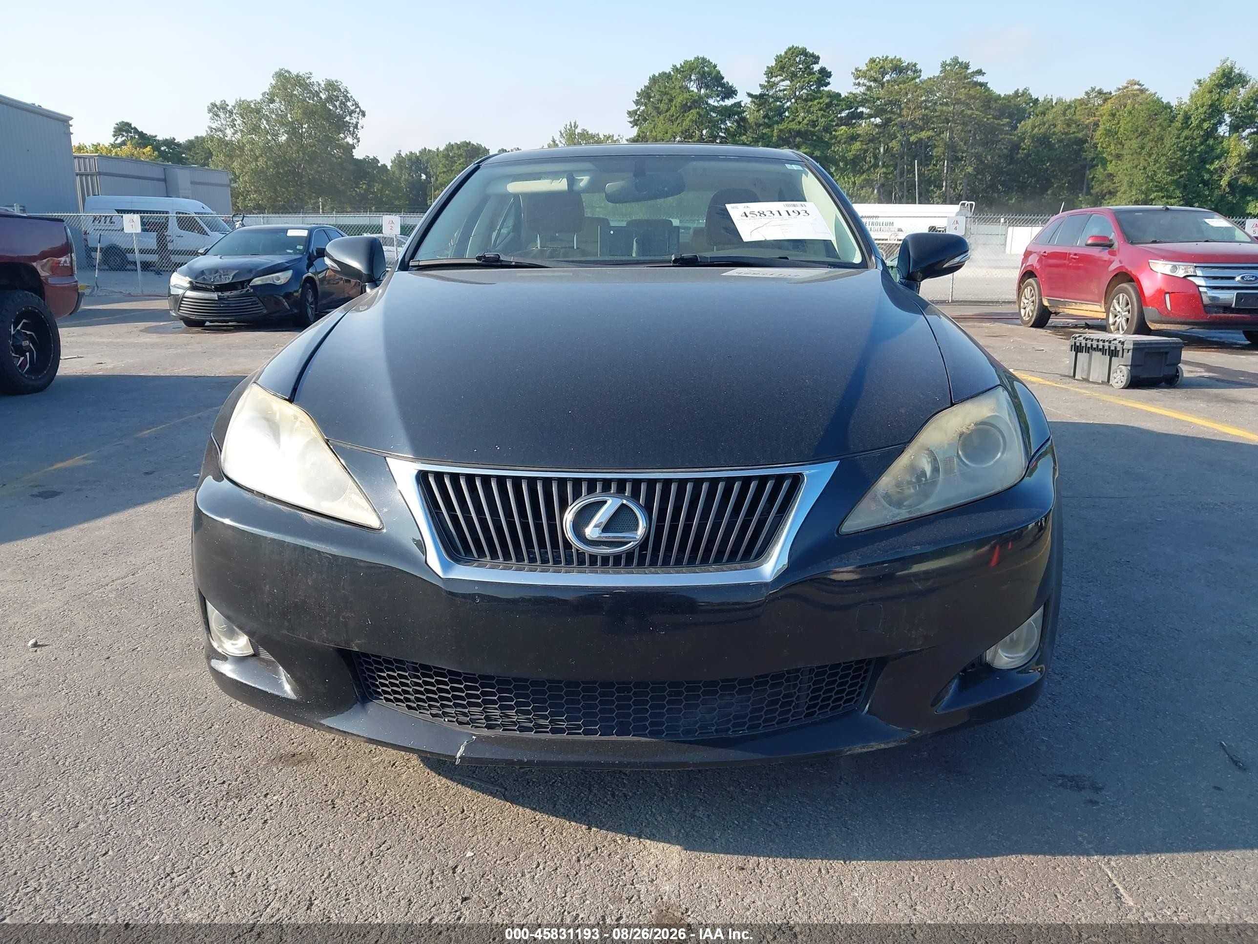 2010 Lexus Is 250 Черный vin: JTHBF5C28A5122707