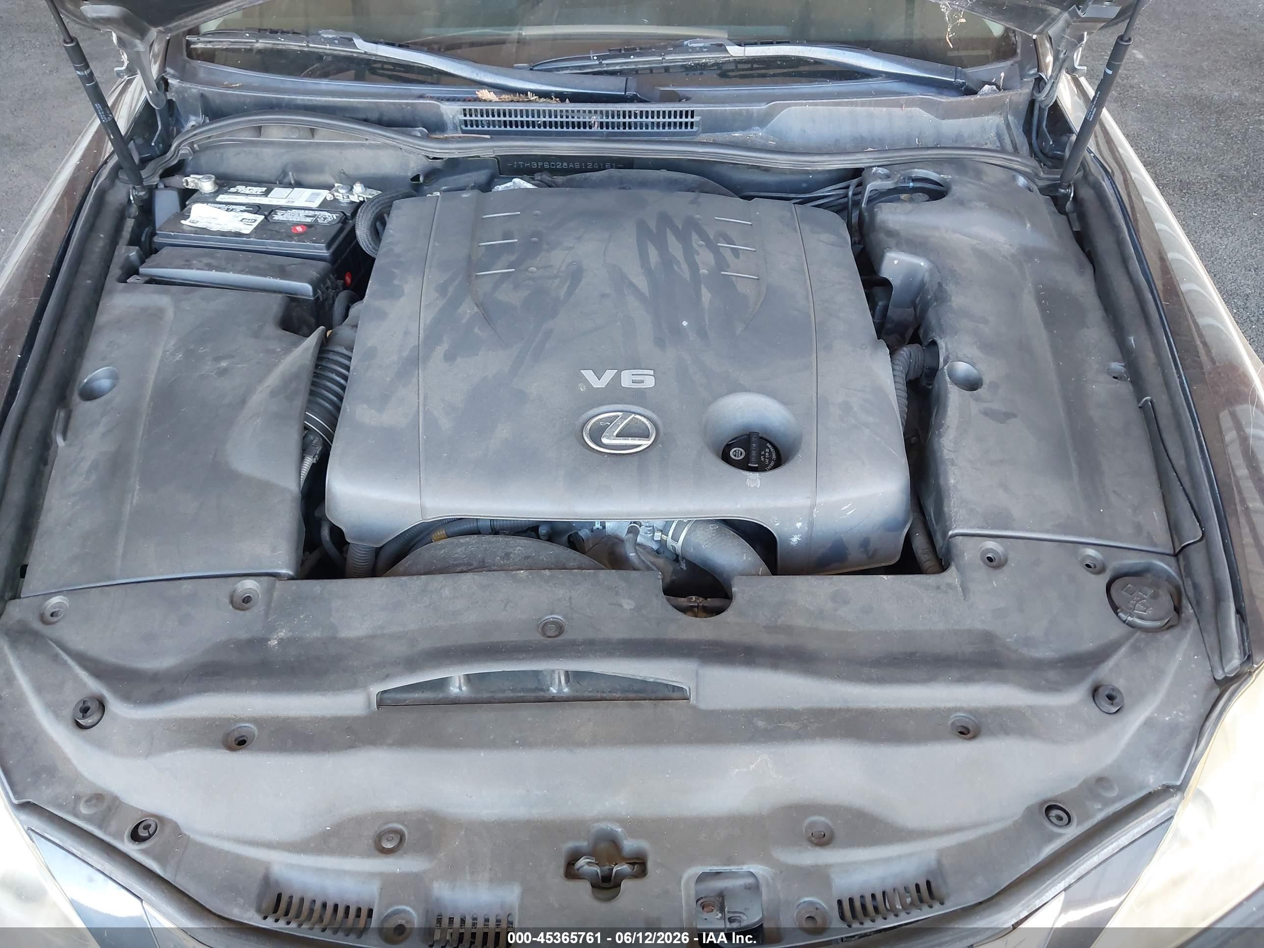 2010 Lexus Is 250 Gray vin: JTHBF5C28A5124151