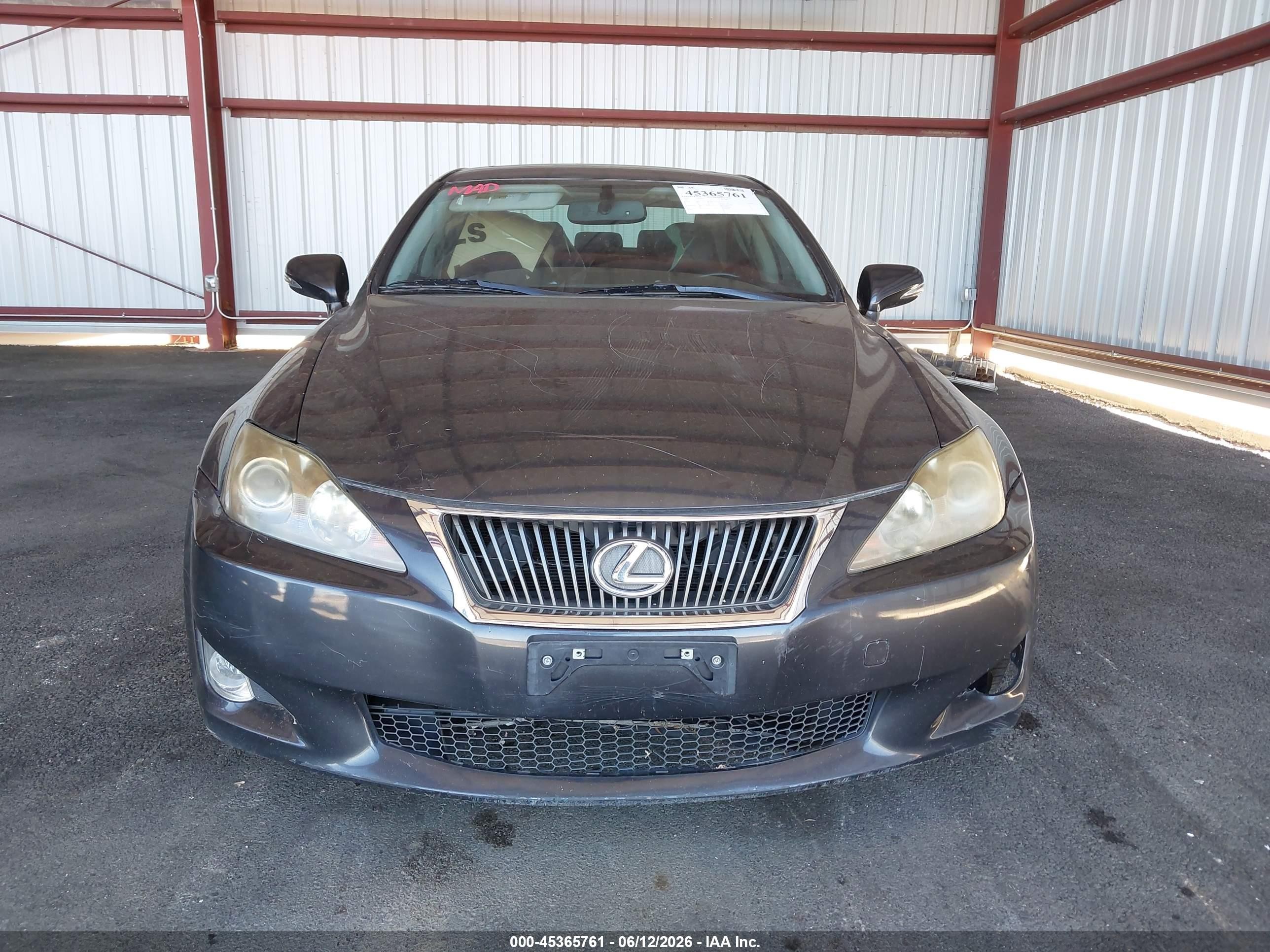 2010 Lexus Is 250 Gray vin: JTHBF5C28A5124151