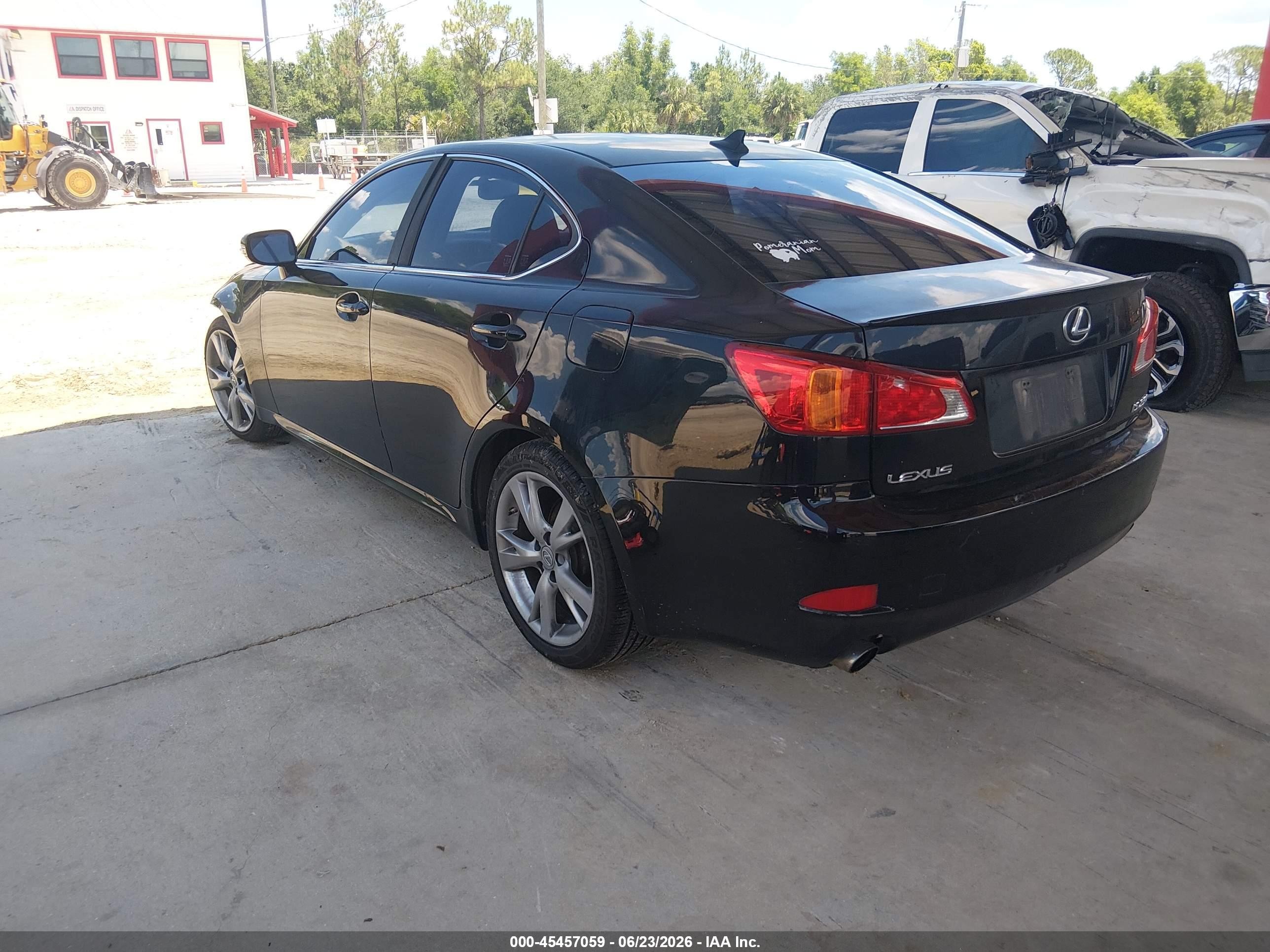 2010 Lexus Is 250   Black vin: JTHBF5C28A5124909