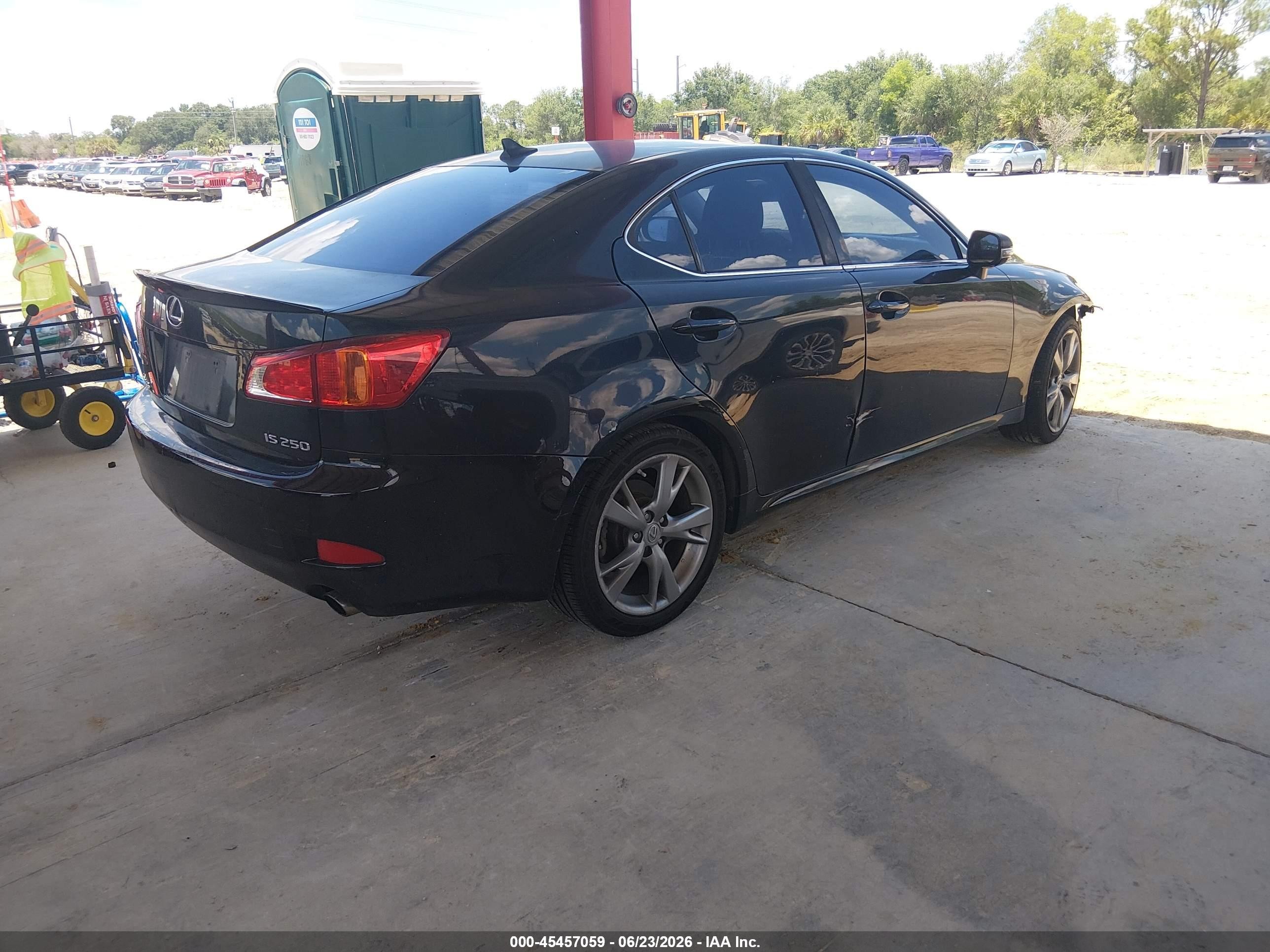 2010 Lexus Is 250   Black vin: JTHBF5C28A5124909