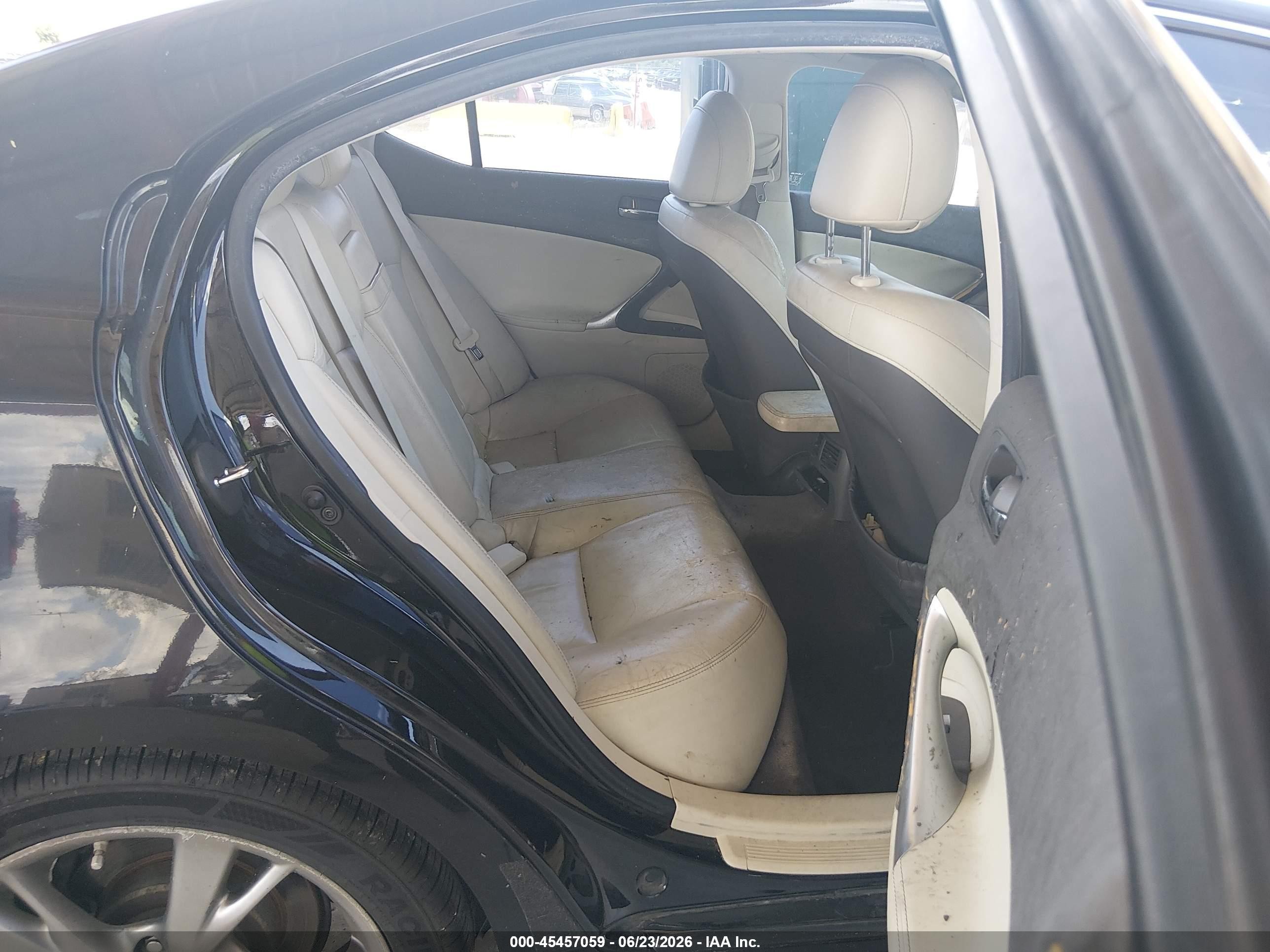 2010 Lexus Is 250   Black vin: JTHBF5C28A5124909