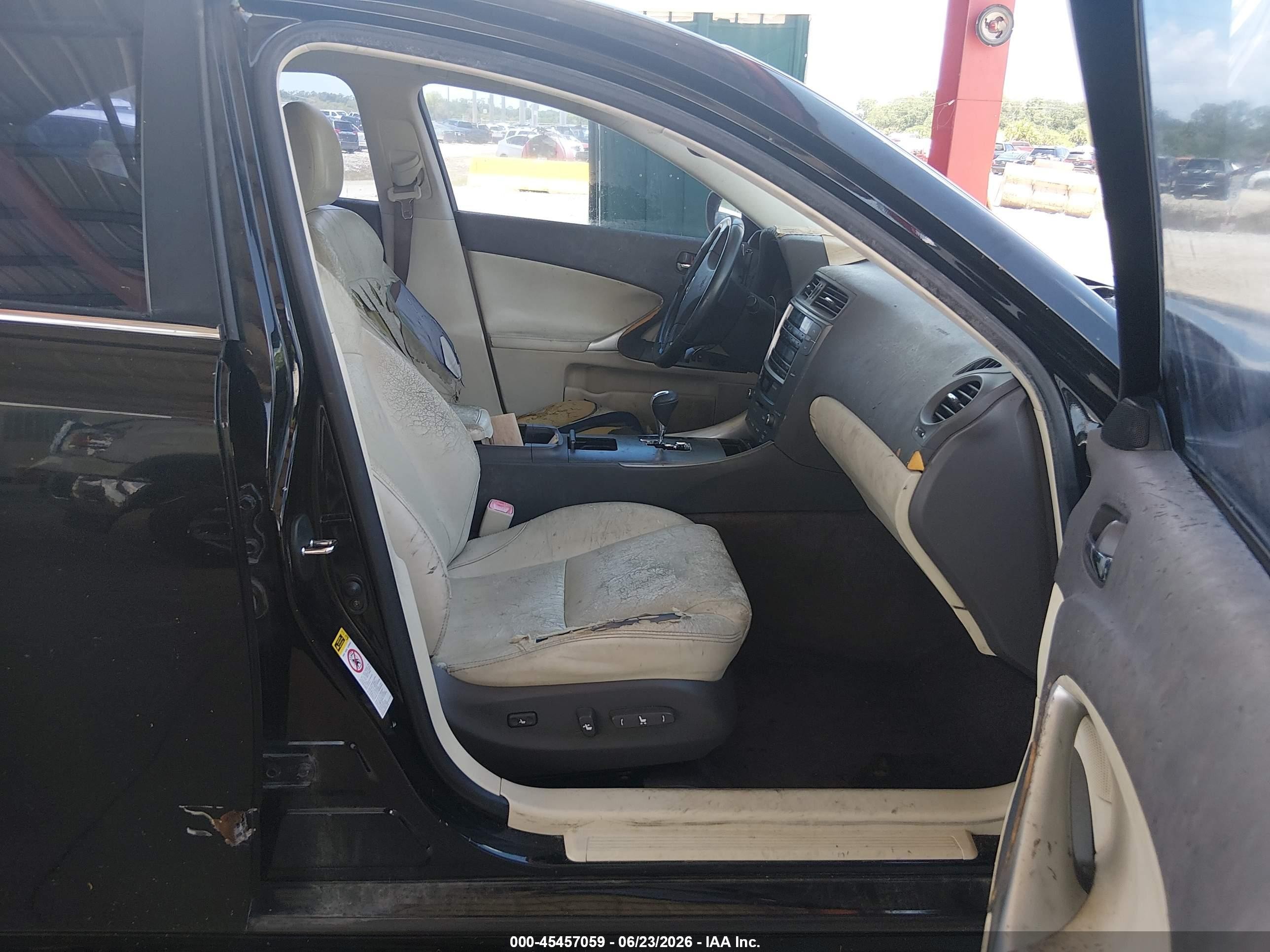 2010 Lexus Is 250   Black vin: JTHBF5C28A5124909