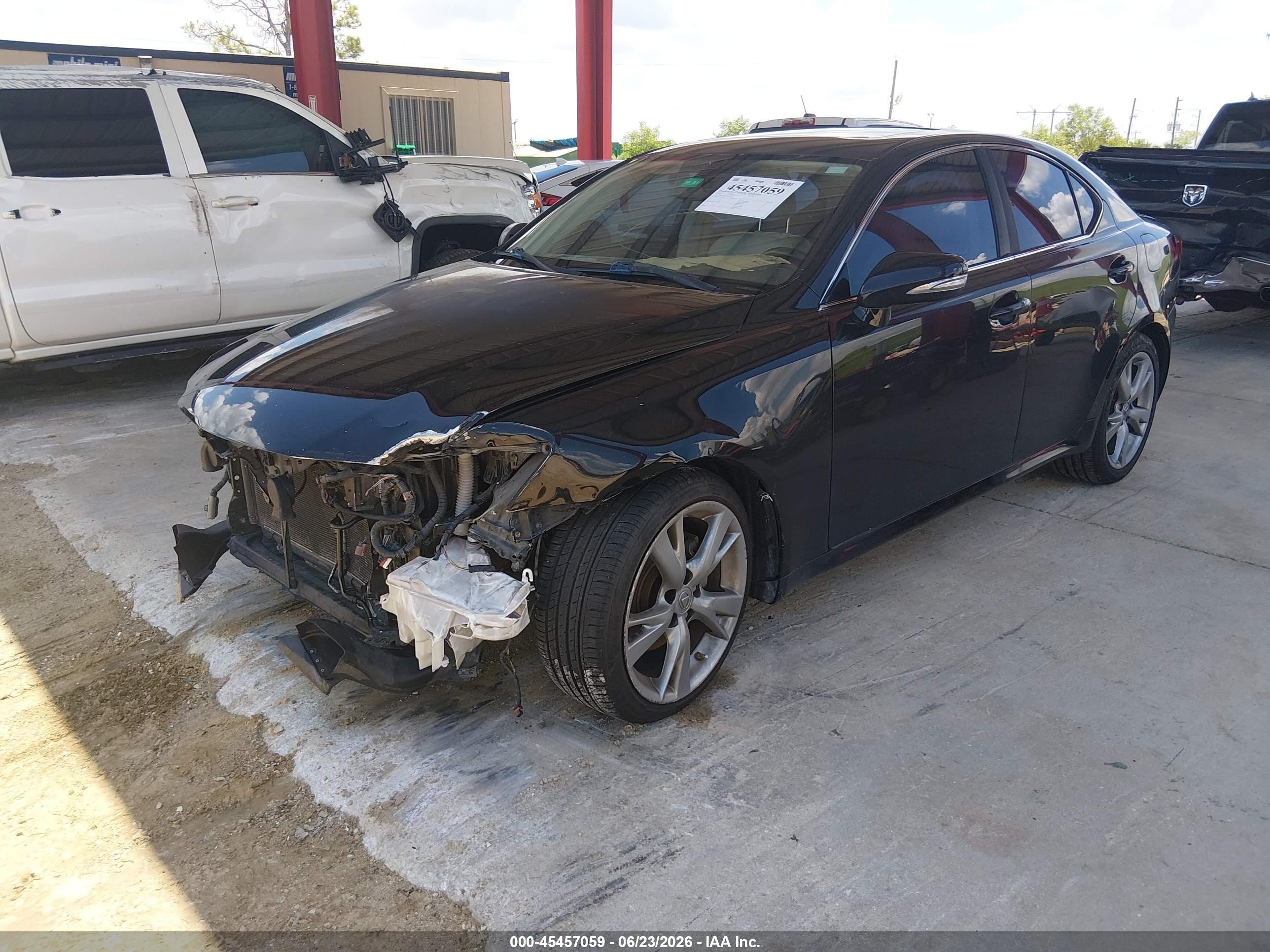 2010 Lexus Is 250   Black vin: JTHBF5C28A5124909
