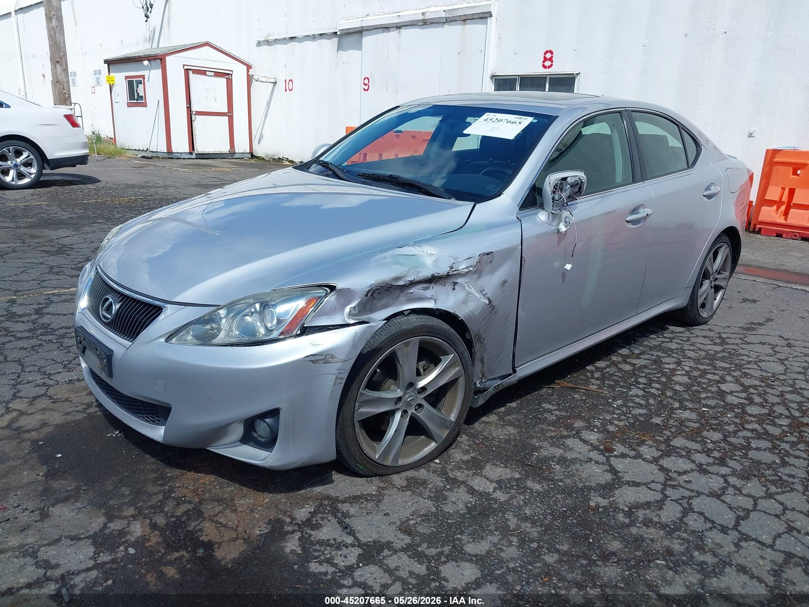 2011 Lexus Is 250   Silver vin: JTHBF5C28B5130825