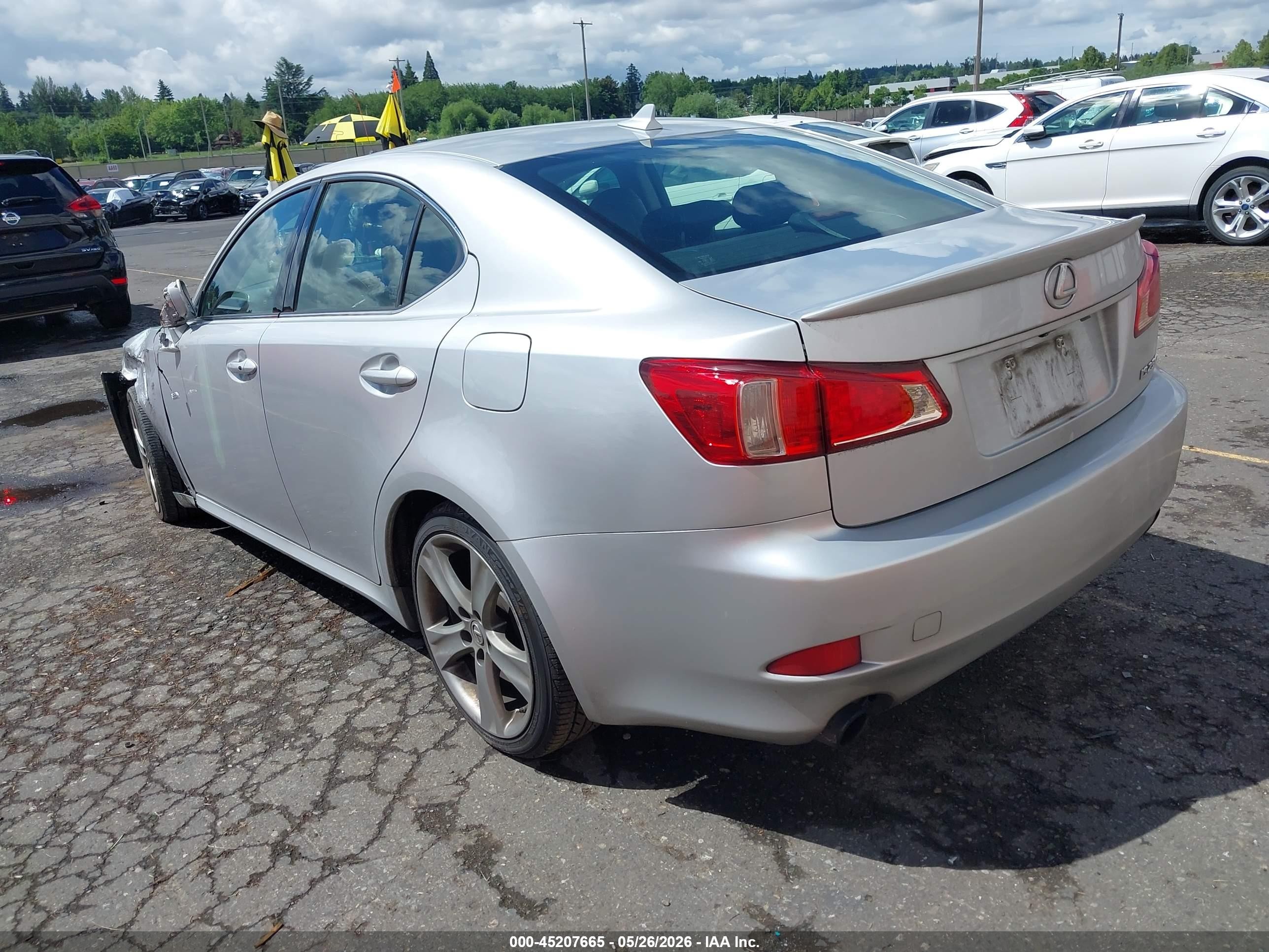 2011 Lexus Is 250   Silver vin: JTHBF5C28B5130825