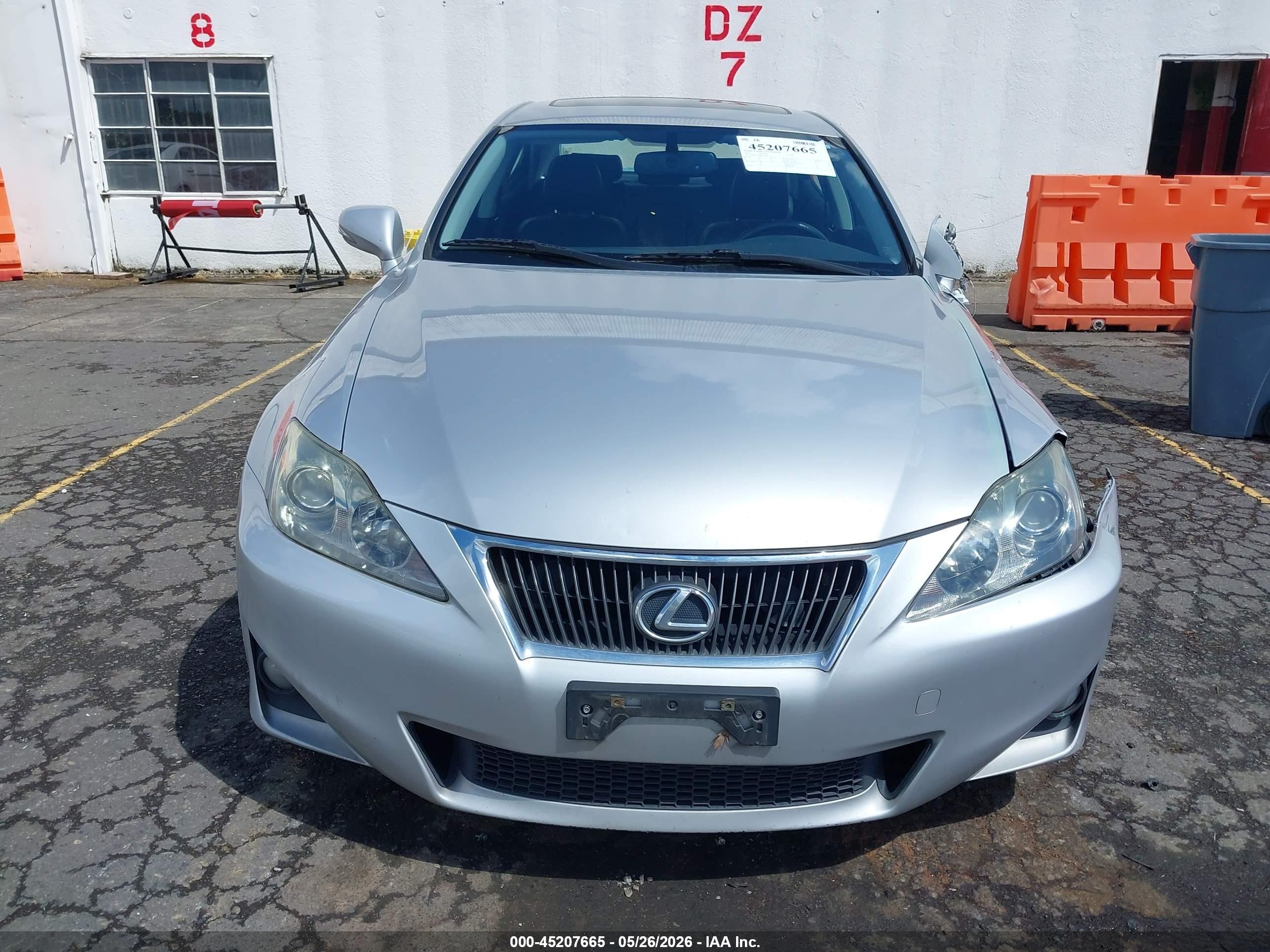 2011 Lexus Is 250   Silver vin: JTHBF5C28B5130825