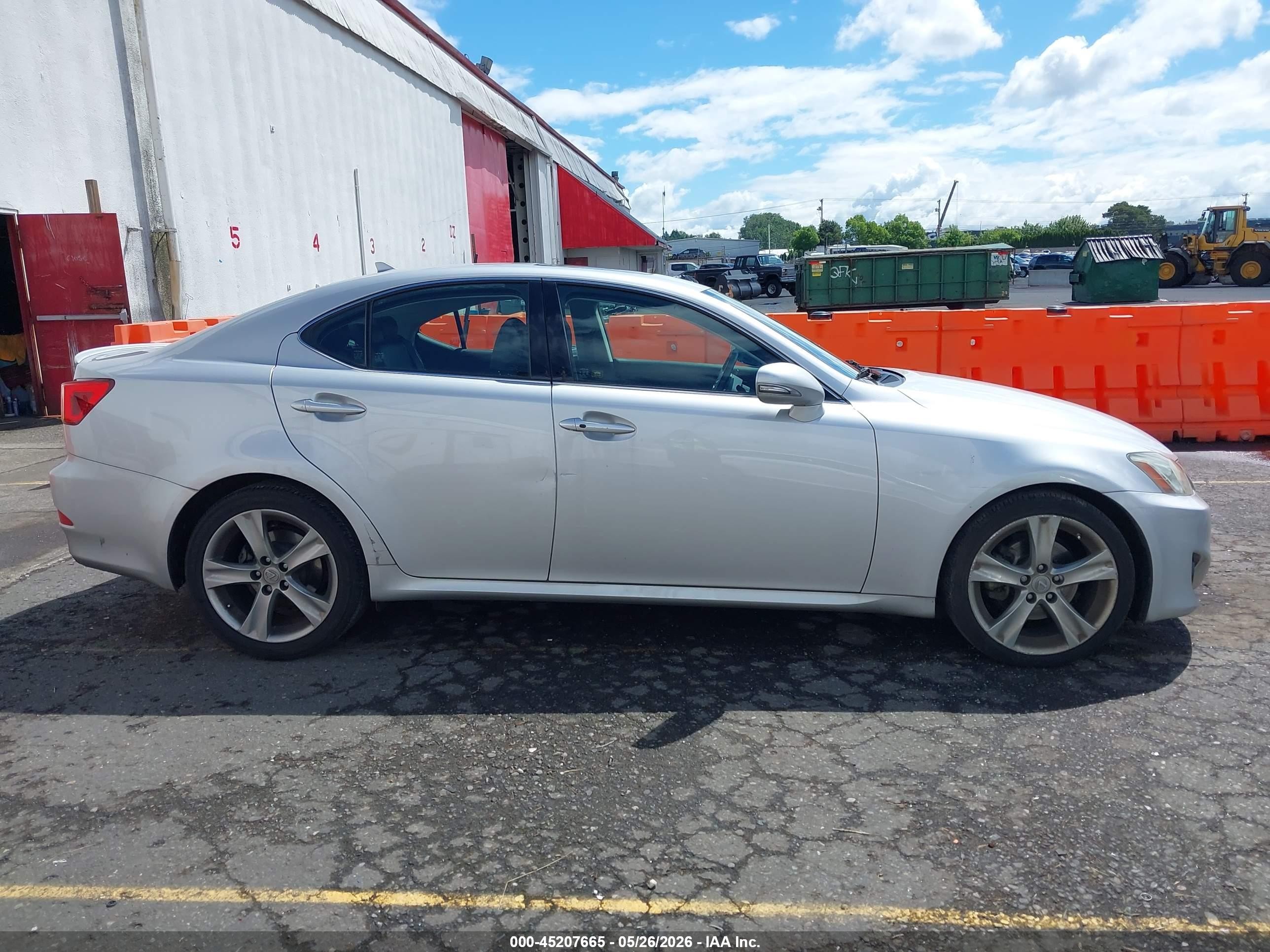 2011 Lexus Is 250   Silver vin: JTHBF5C28B5130825