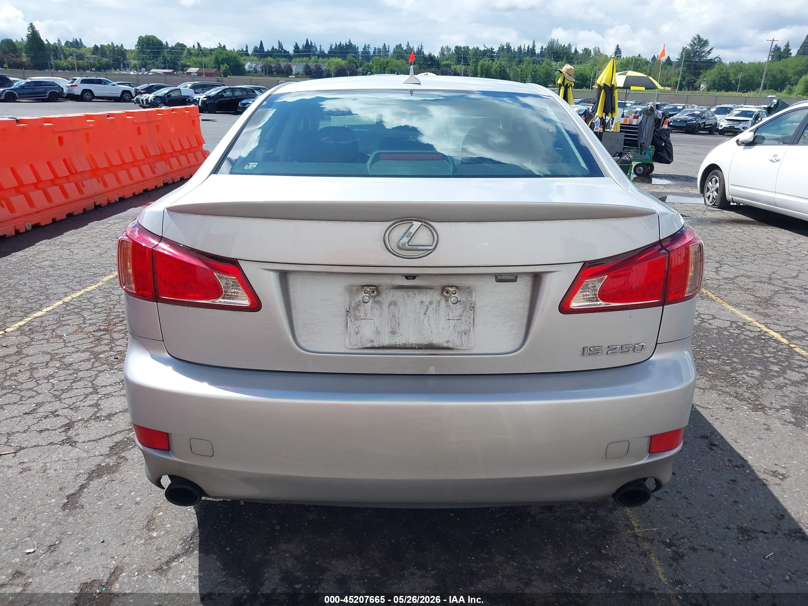 2011 Lexus Is 250   Silver vin: JTHBF5C28B5130825