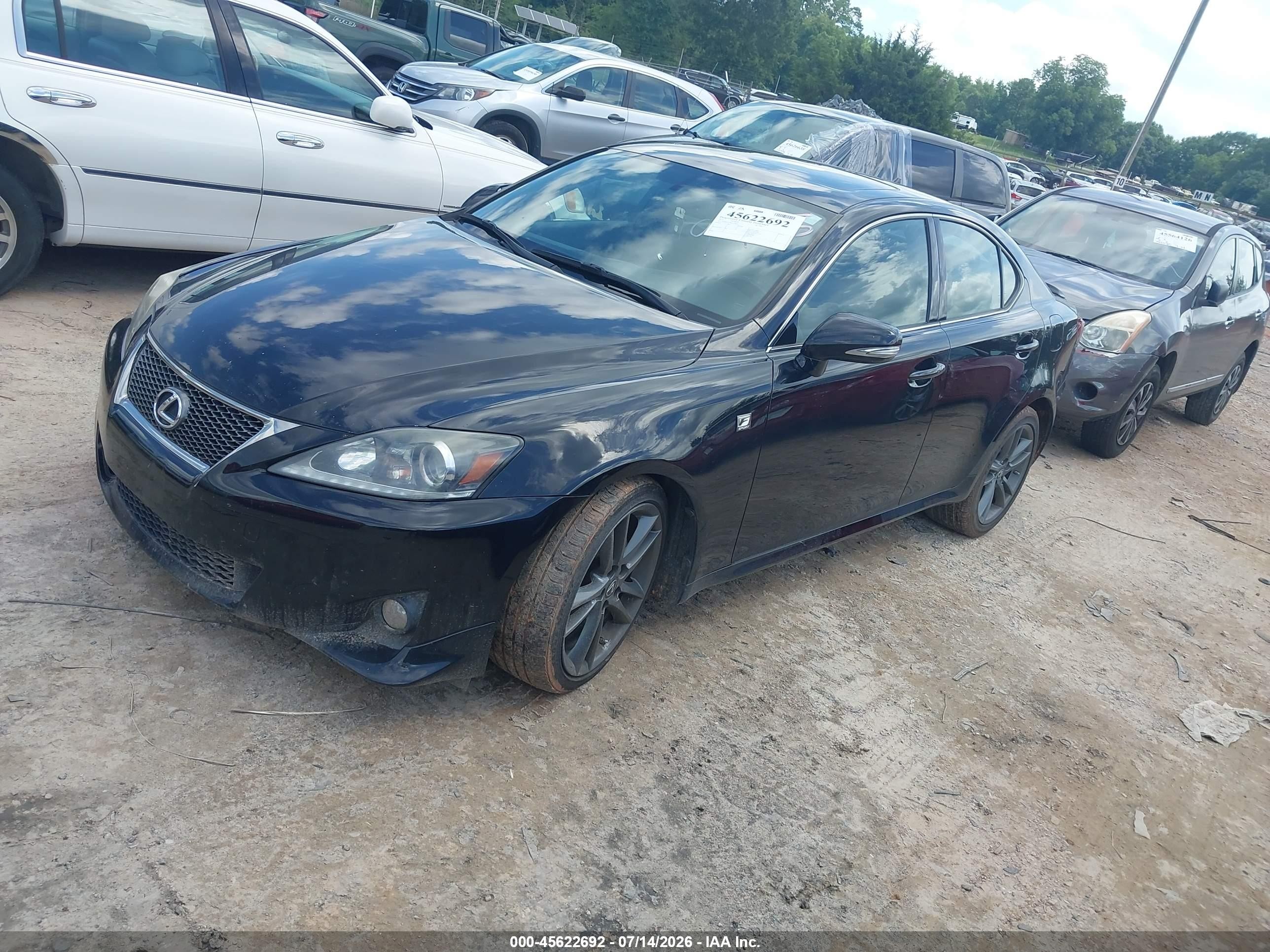 2011 Lexus Is 250   Black vin: JTHBF5C28B5139475